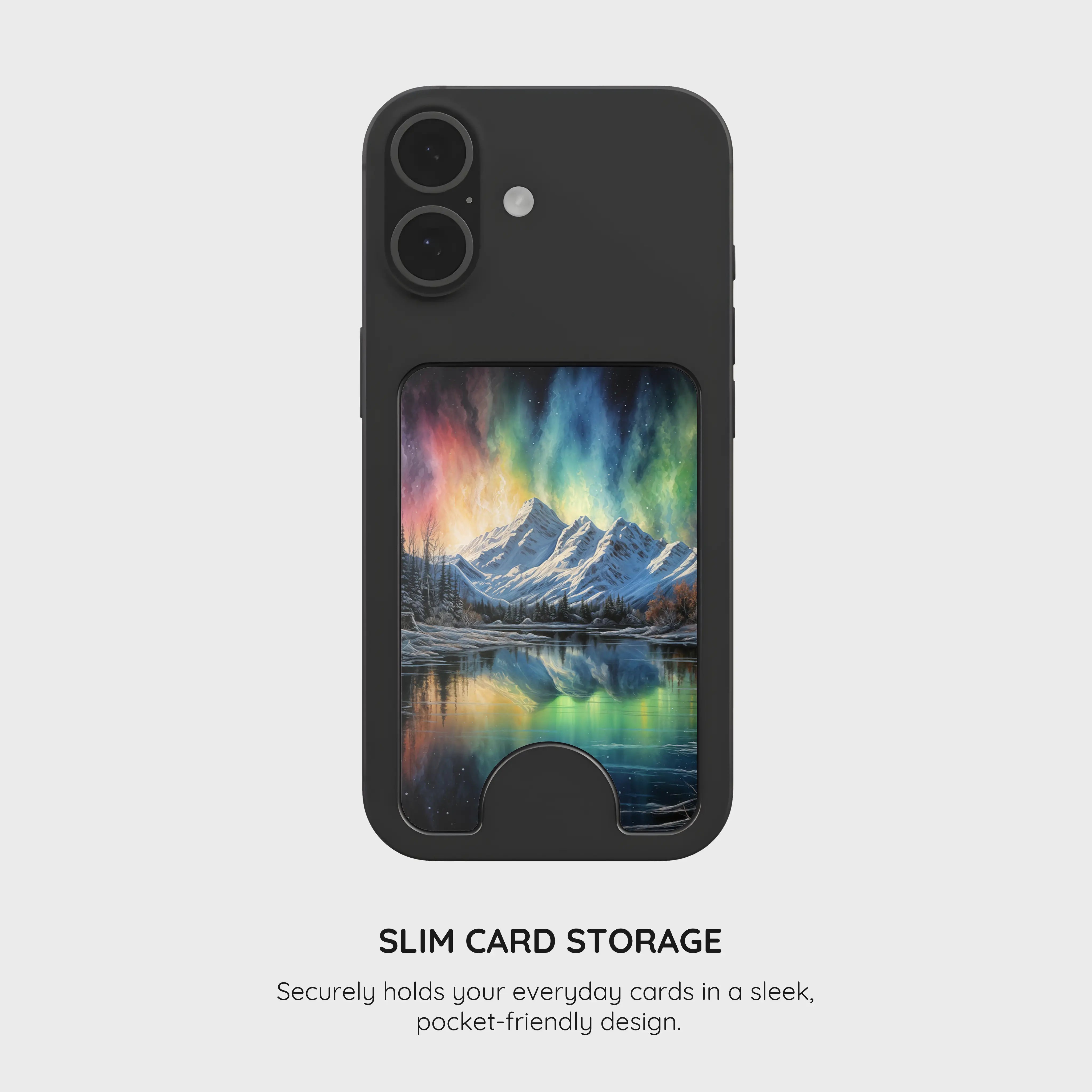 Aurora Wilderness Vista - Magnetic Wallet & Stand