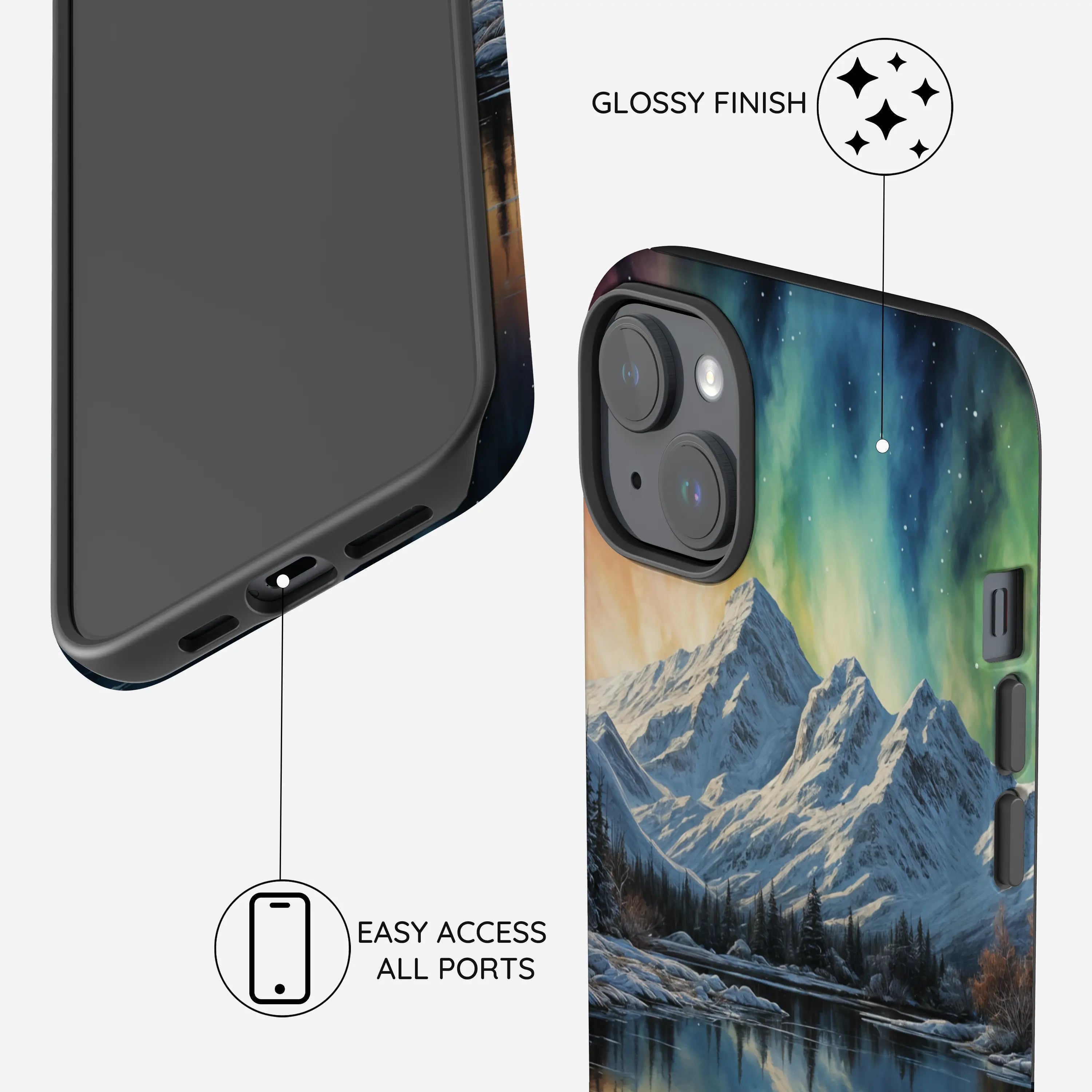 Aurora Wilderness Vista - iPhone 15 Plus Case
