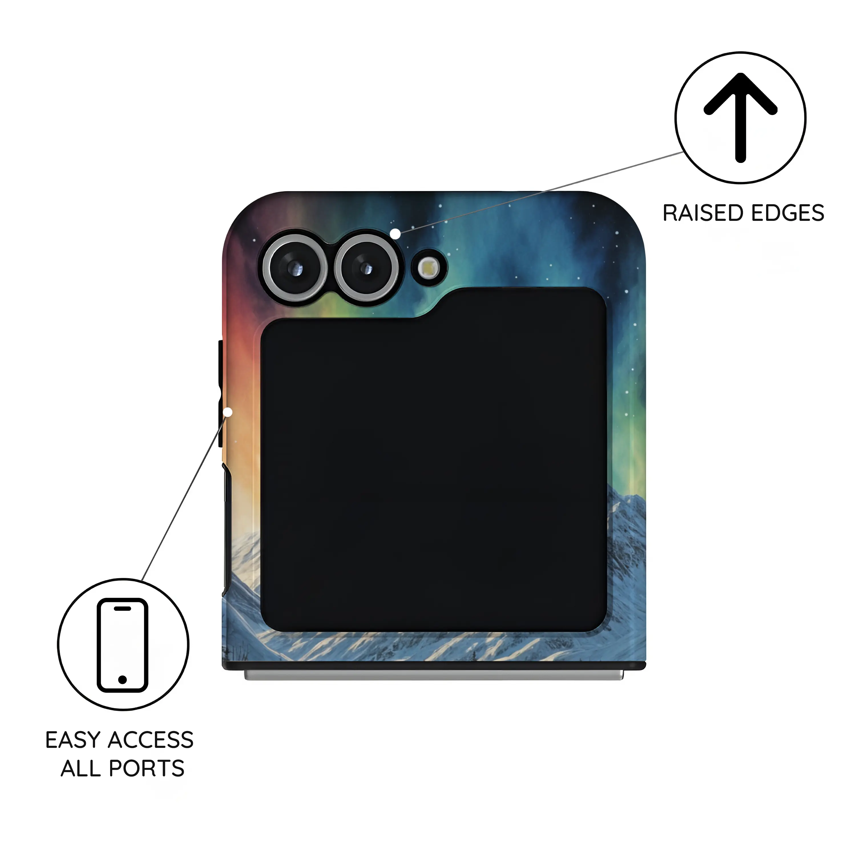 Aurora Wilderness Vista - Samsung Galaxy Z Flip 6 Case