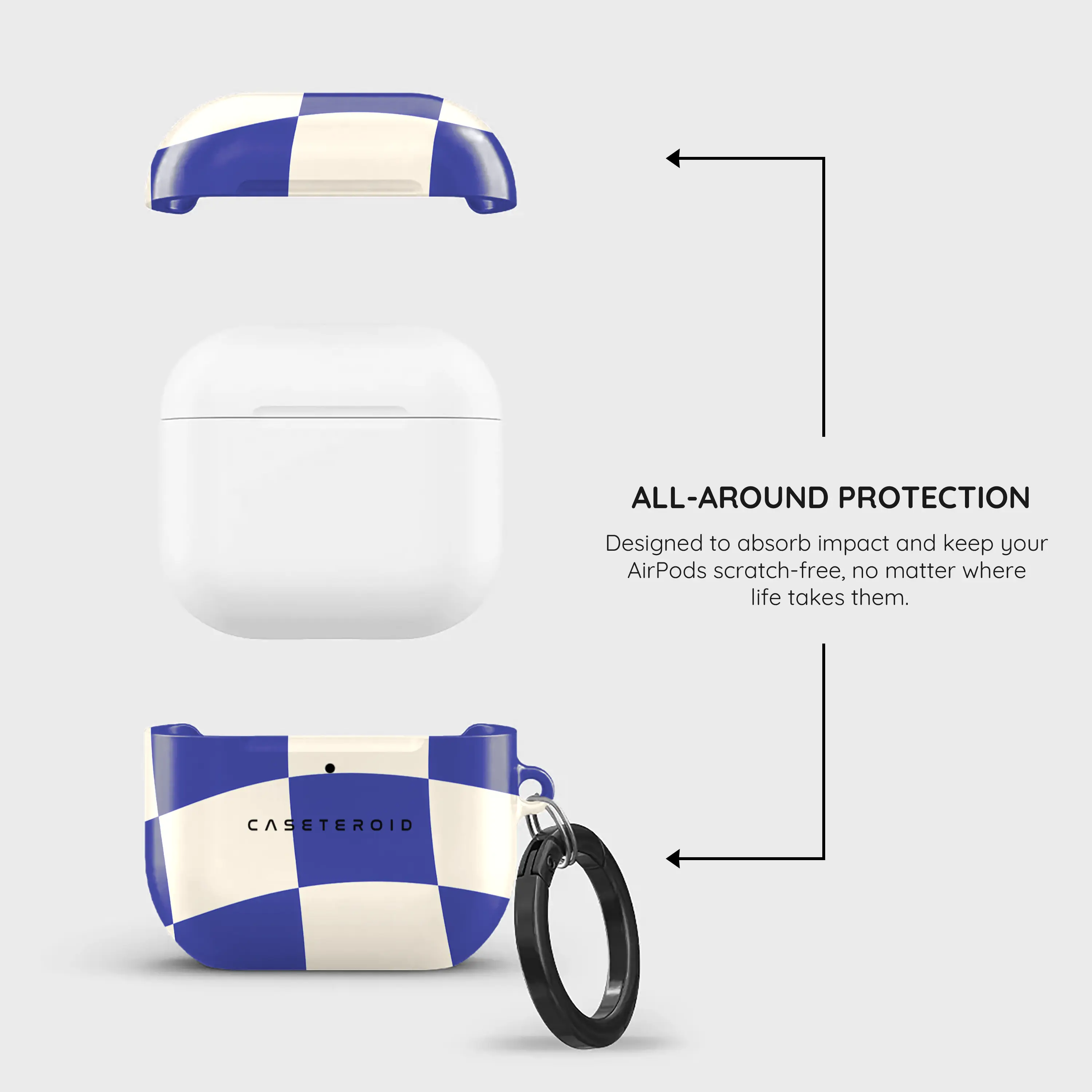 Azure Checkmate - AirPods 4 Case