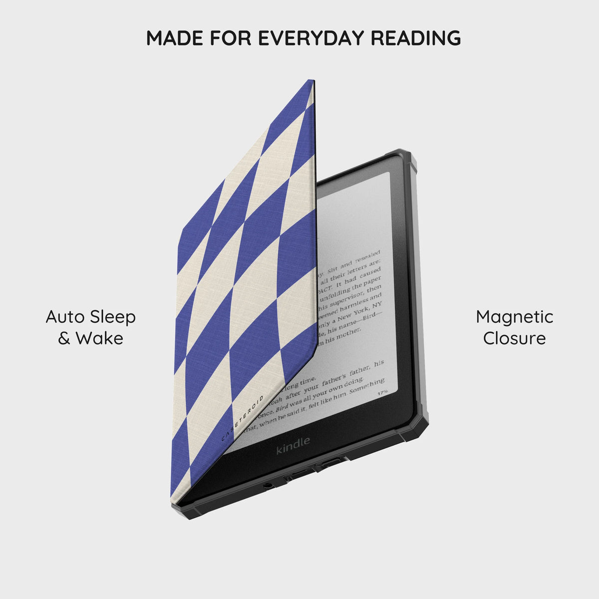 Azure Checkmate - Kindle Paperwhite 5 (11th Gen) Case
