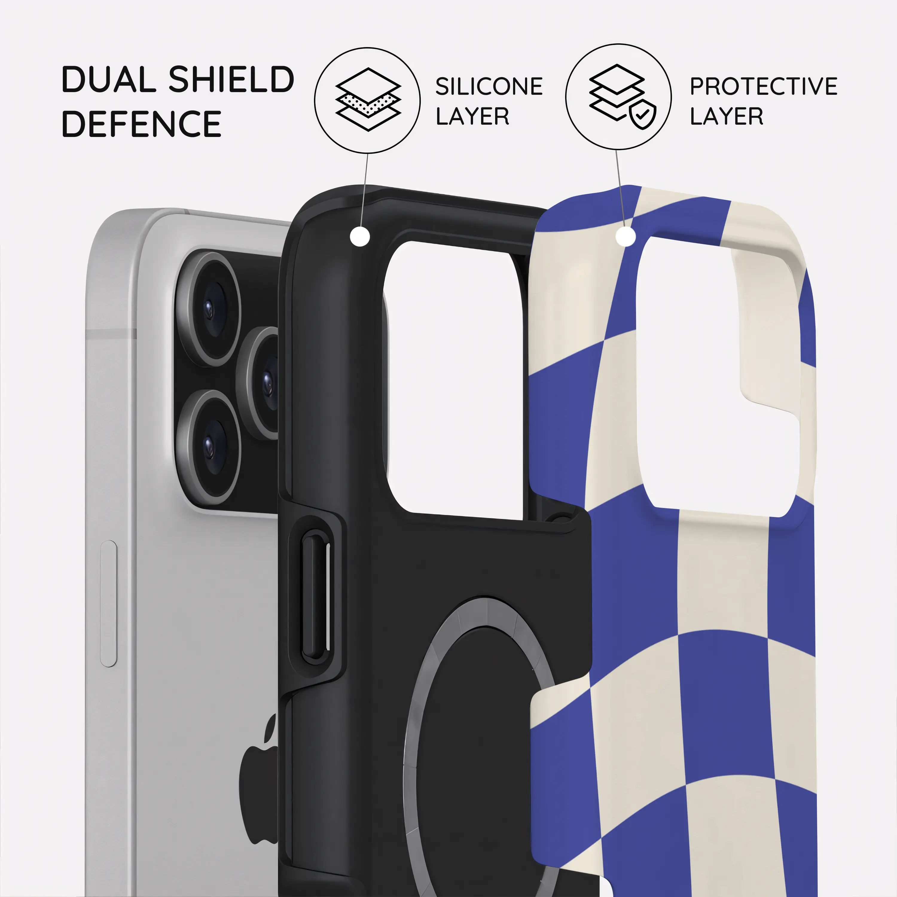 Azure Checkmate - iPhone 17 Pro Max Case