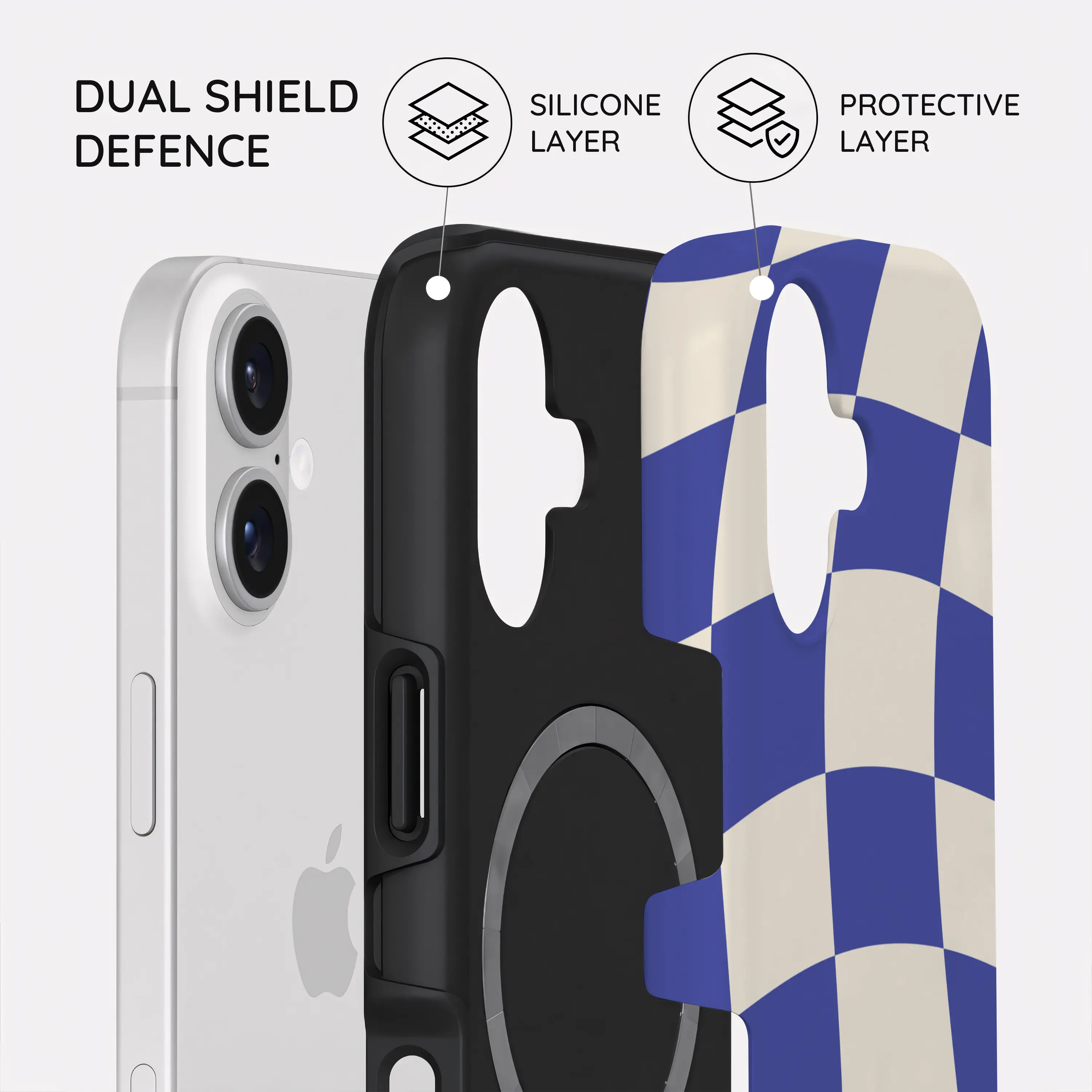 Azure Checkmate - iPhone 17 Case