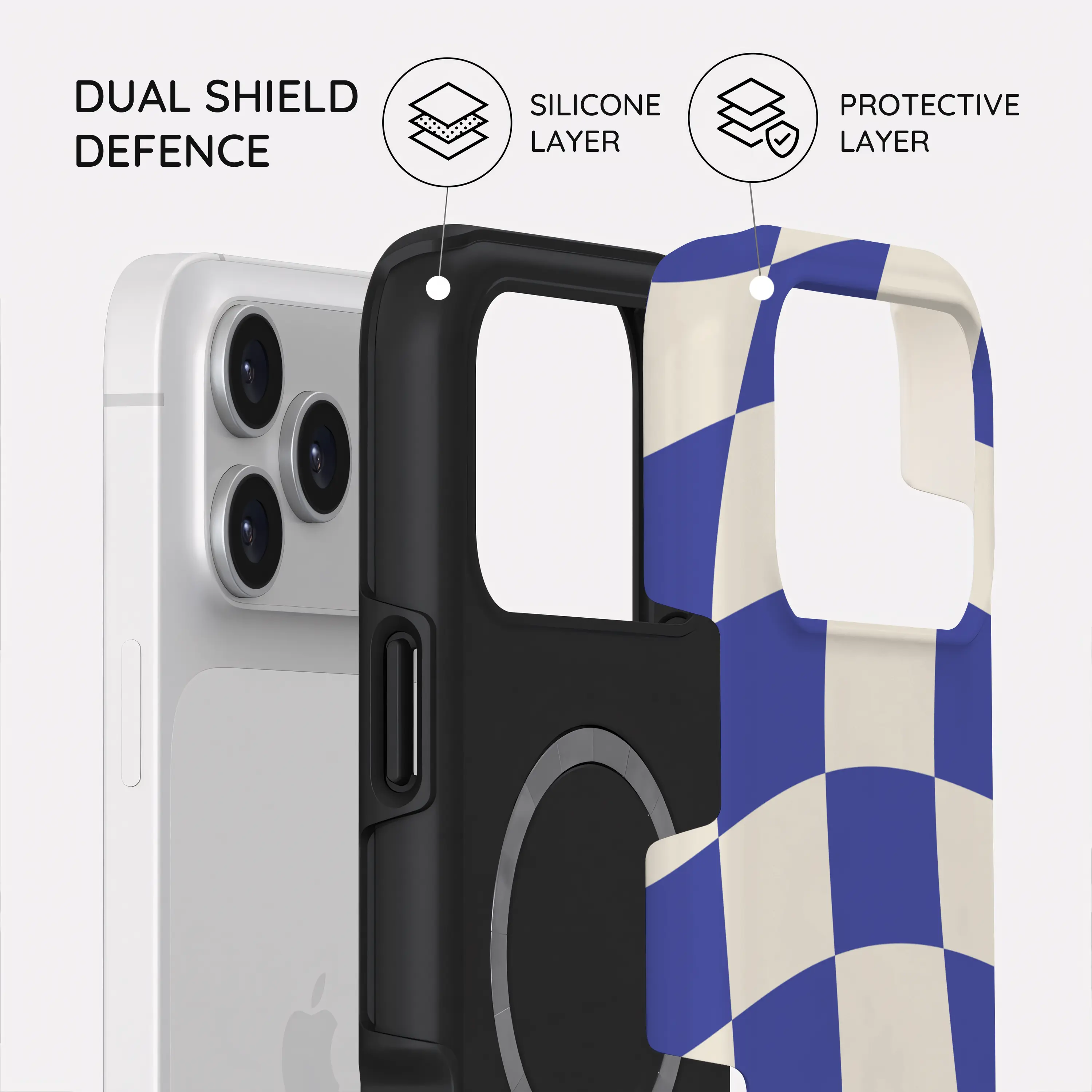 Azure Checkmate - iPhone 17 Pro Max Case
