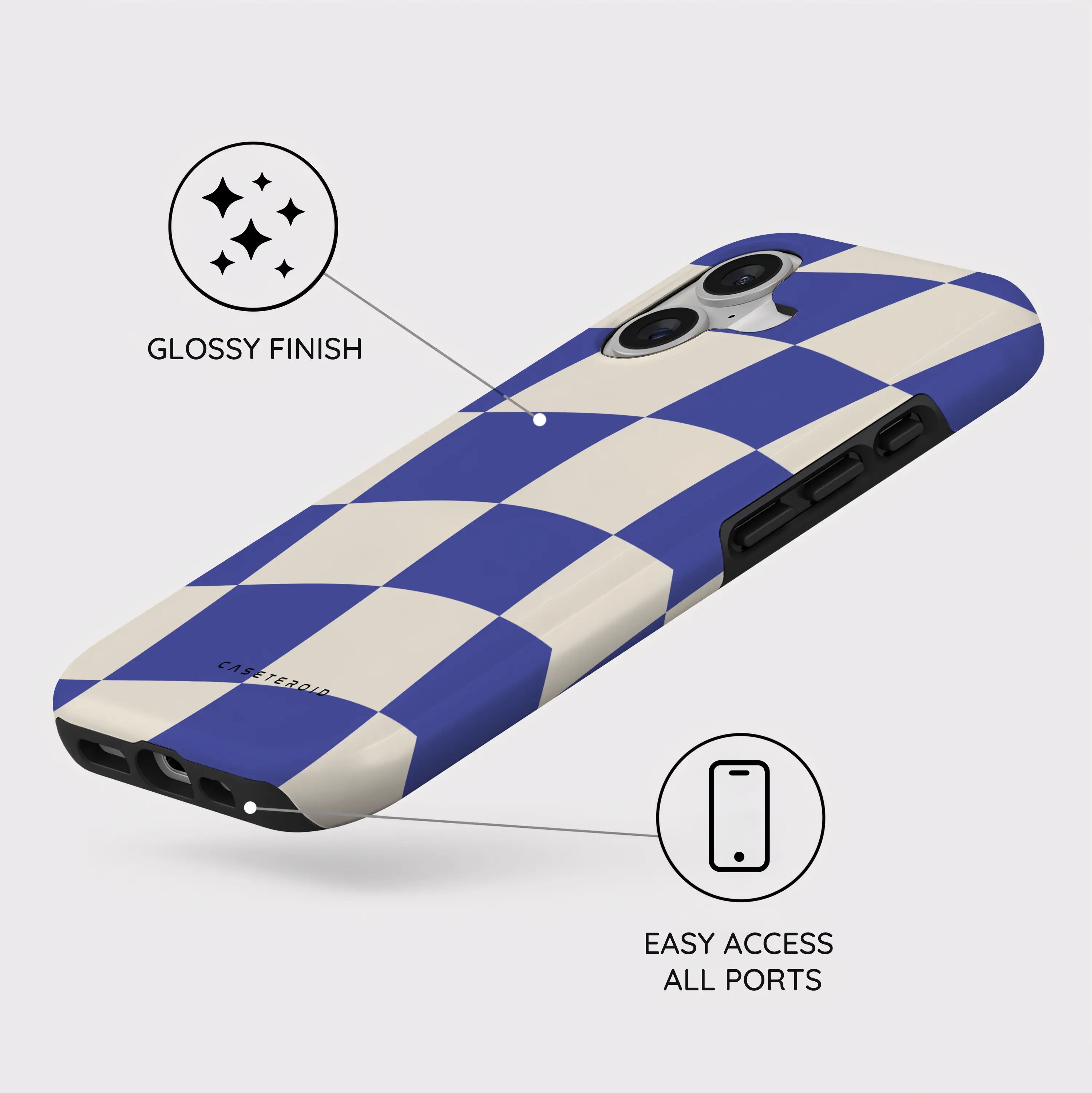 Azure Checkmate - iPhone 17 Case