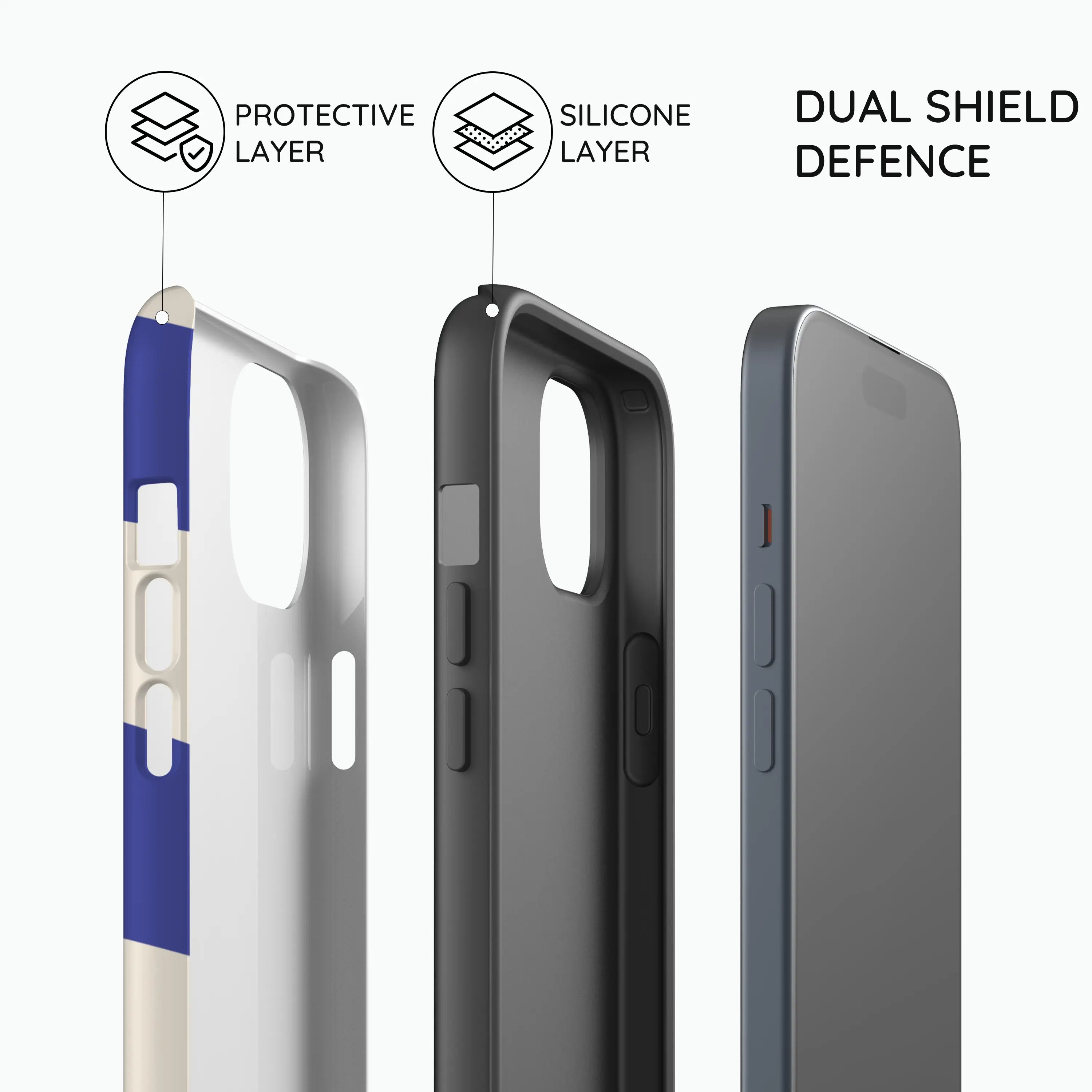 Azure Checkmate - iPhone 15 Plus Case