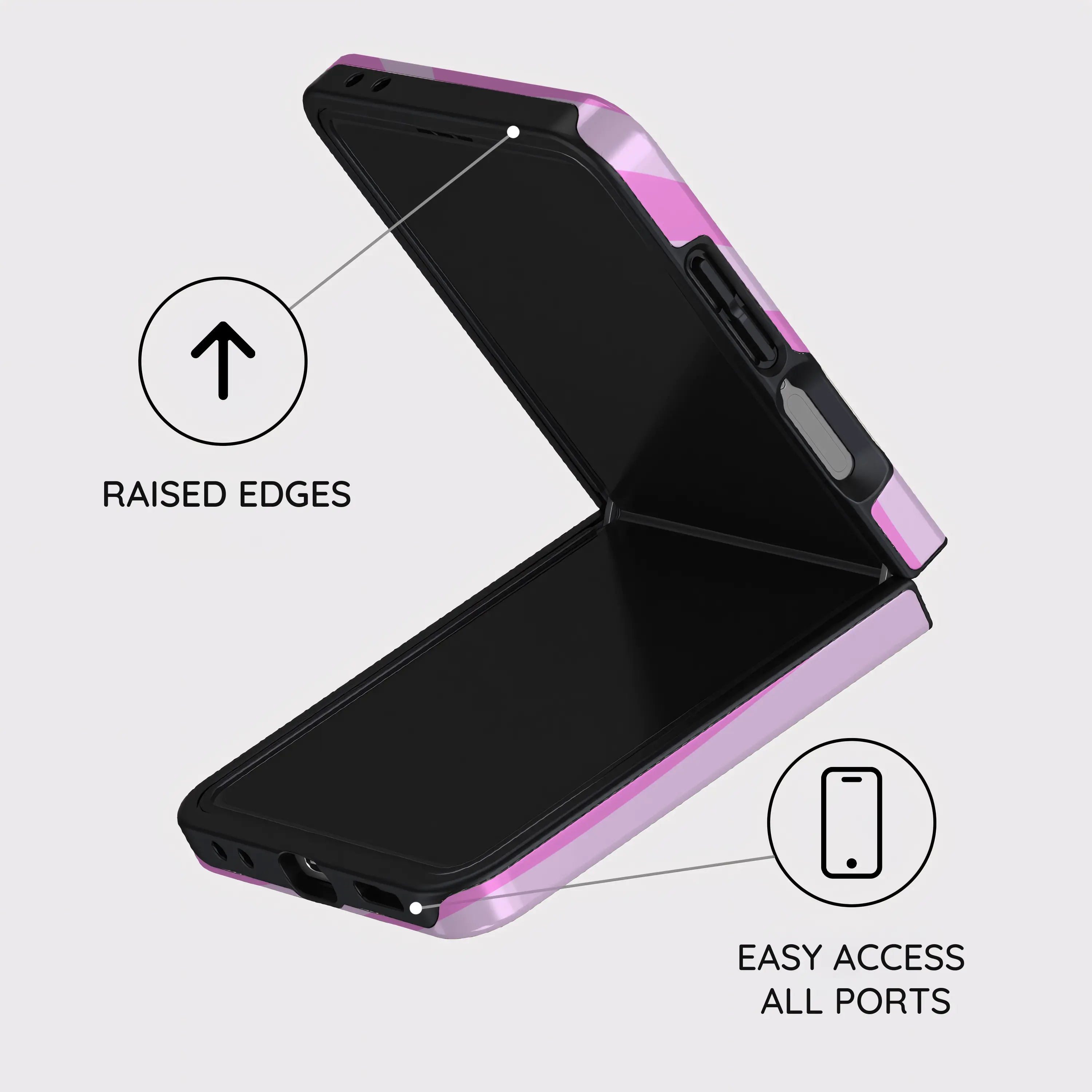 Blush Safari Chic - Samsung Galaxy Z Flip 7 Case