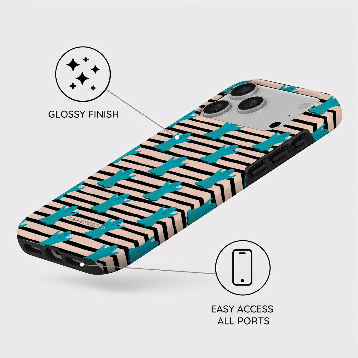 Boo Stripes - iPhone 18 Pro Max Case