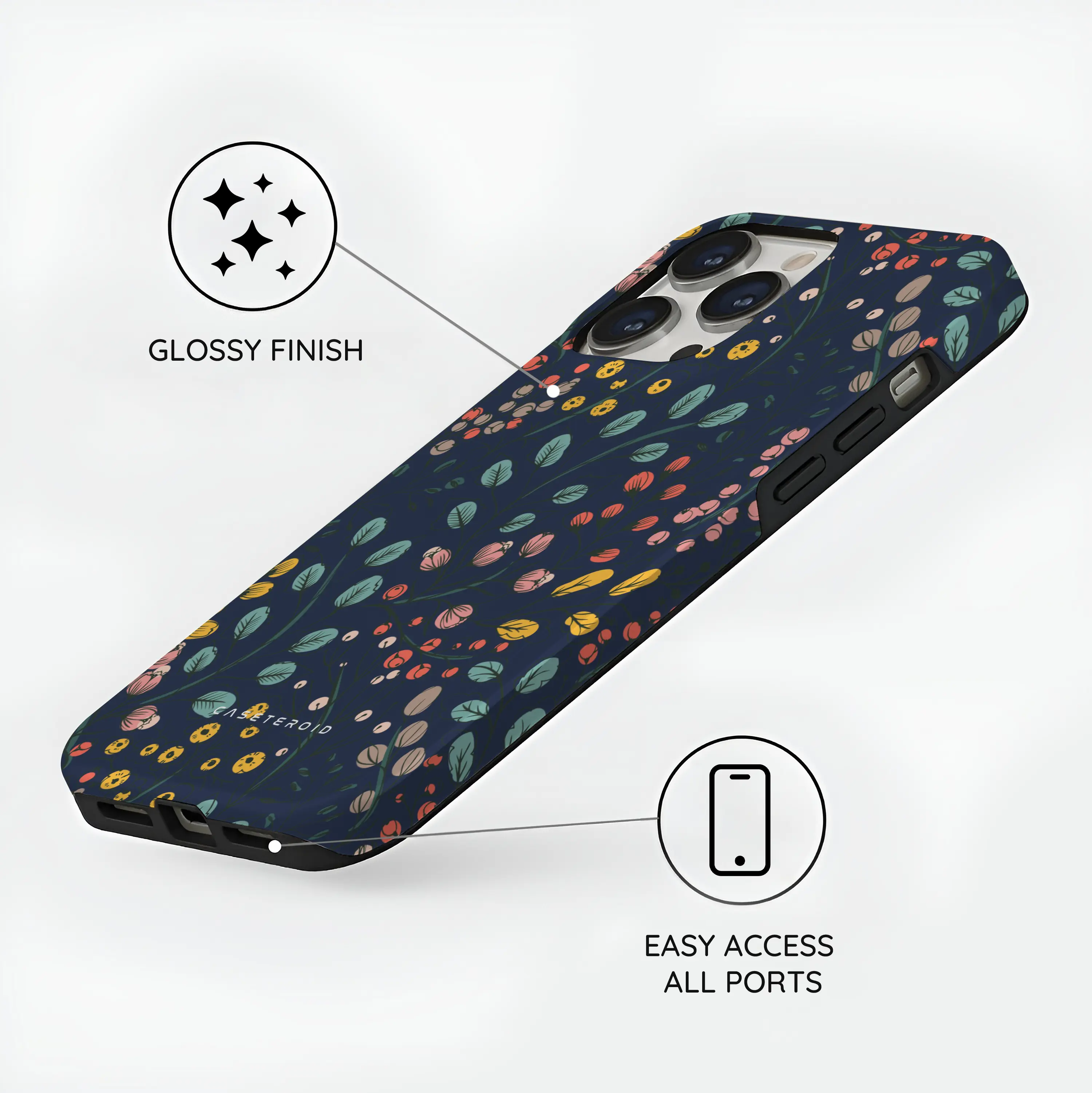 Botanical Kaleidoscope - iPhone 14 Pro Max Case