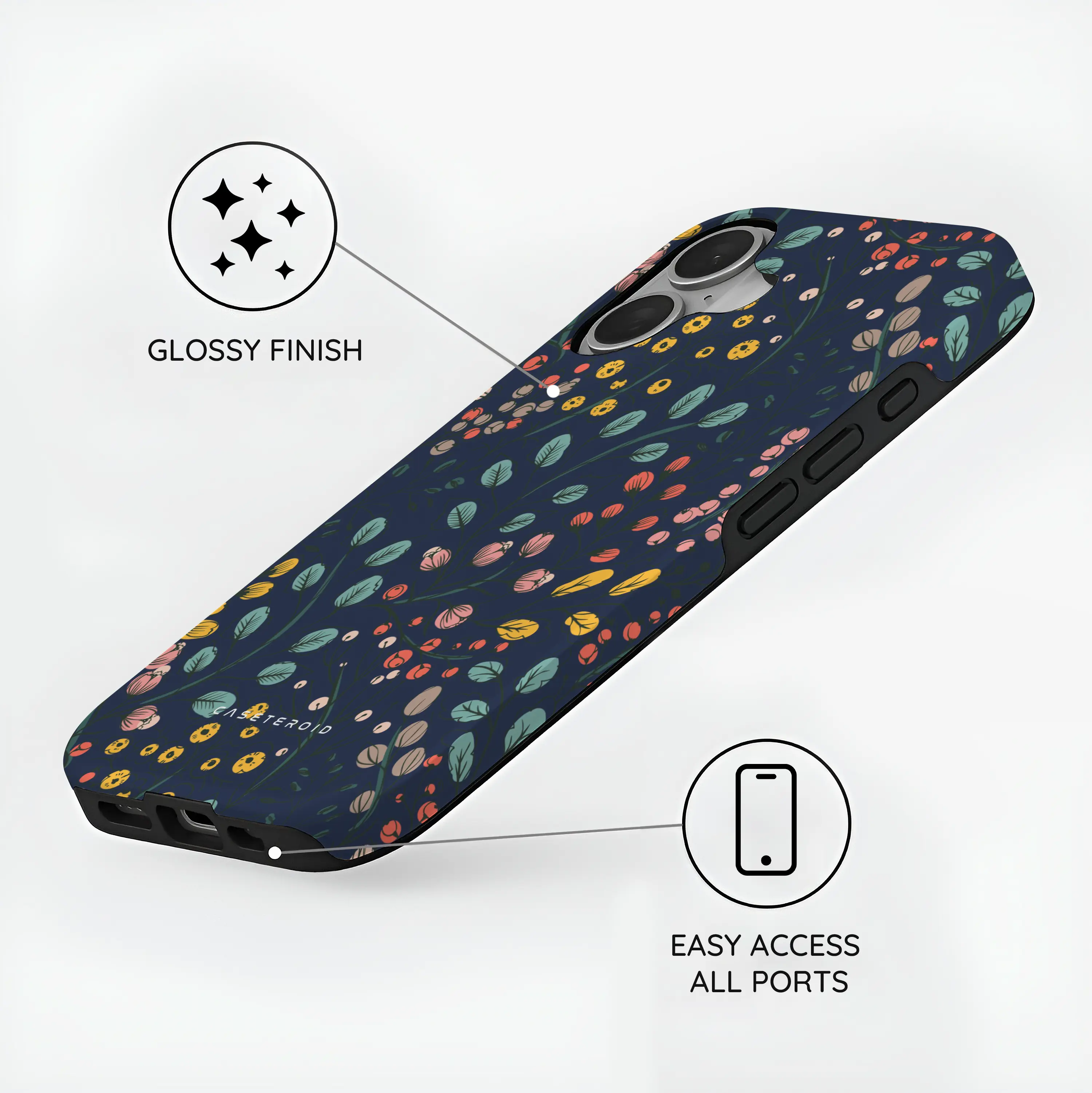 Botanical Kaleidoscope - iPhone 16 Case