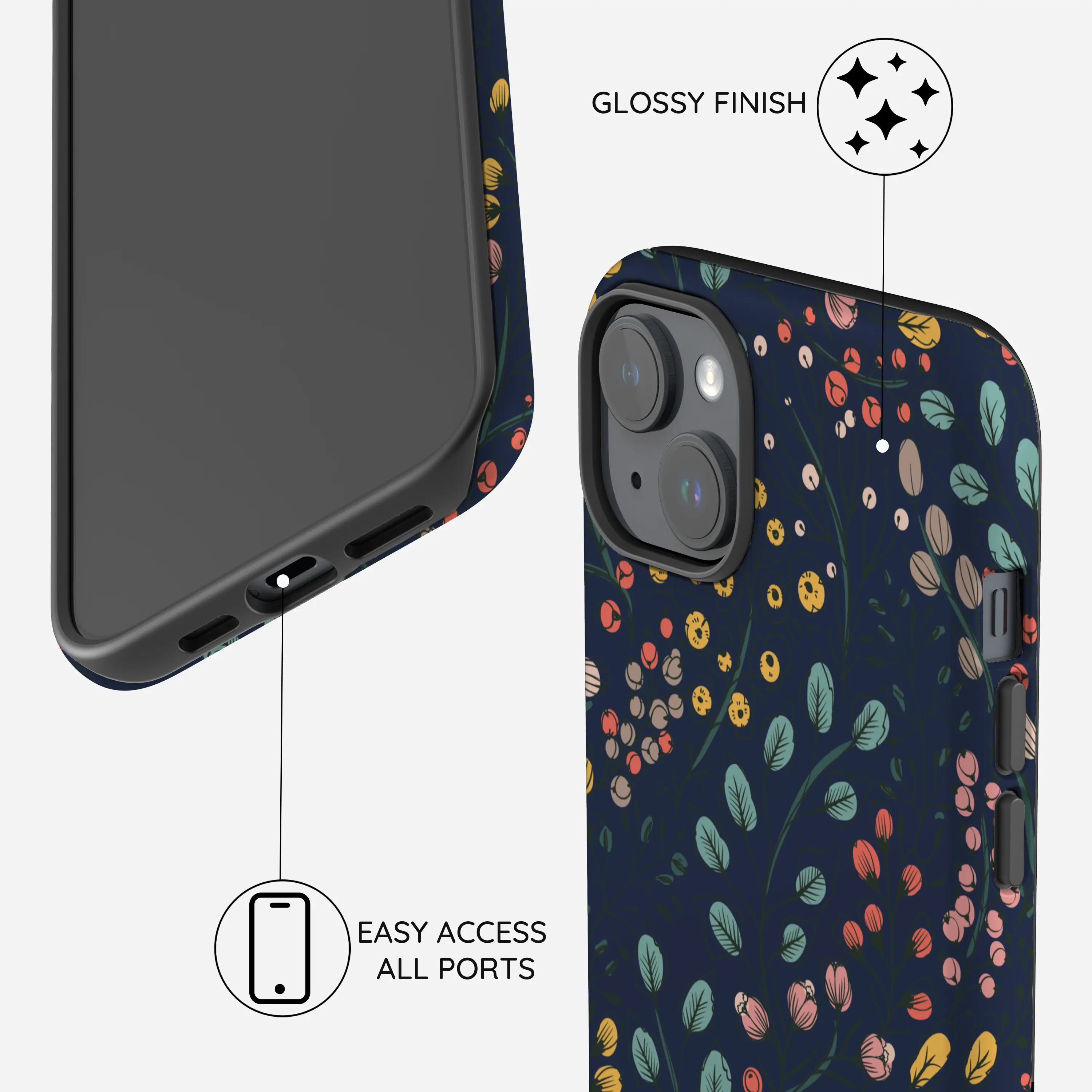 Botanical Kaleidoscope - iPhone 14 Plus Case