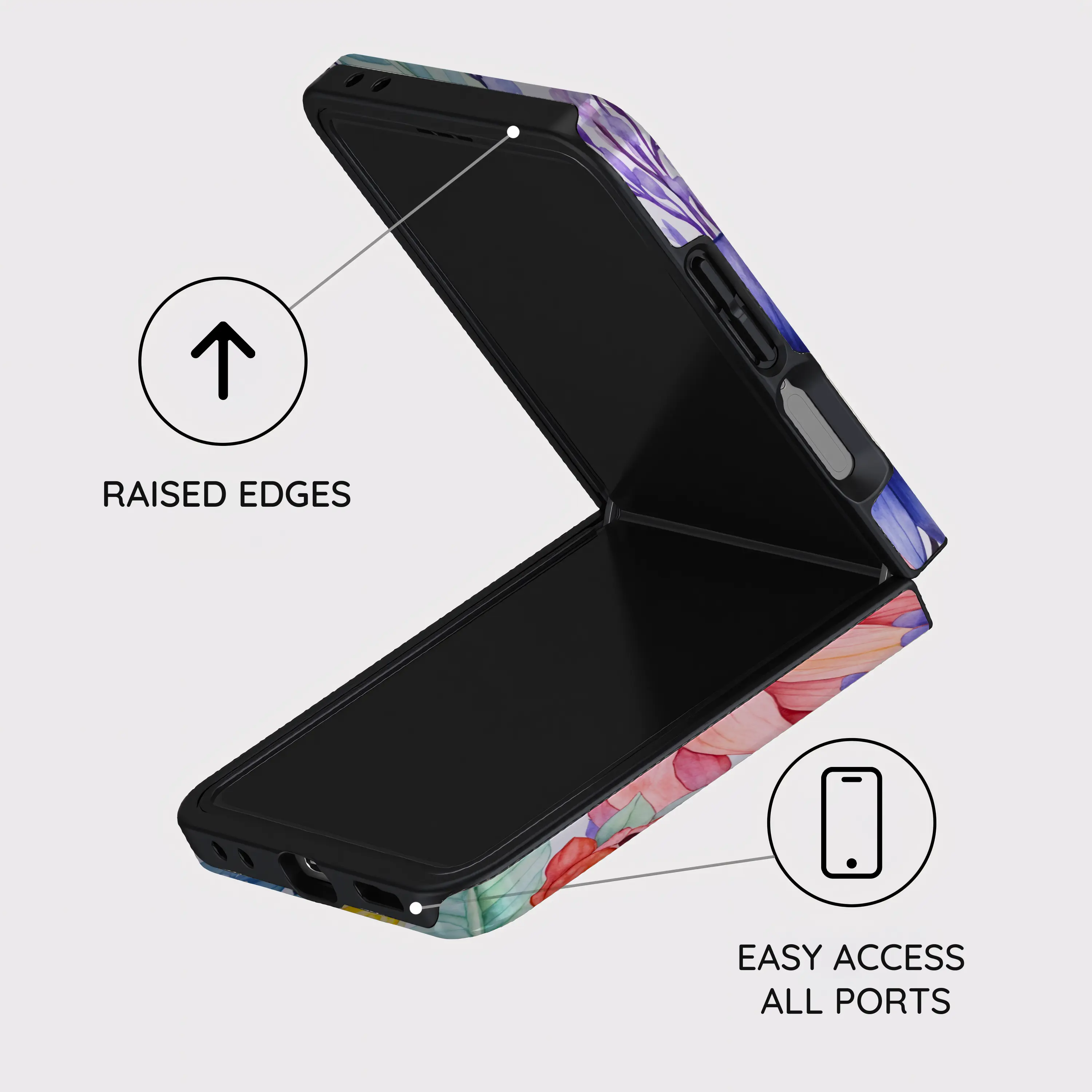 Bouquet Symphony - Samsung Galaxy Z Flip 7 Case