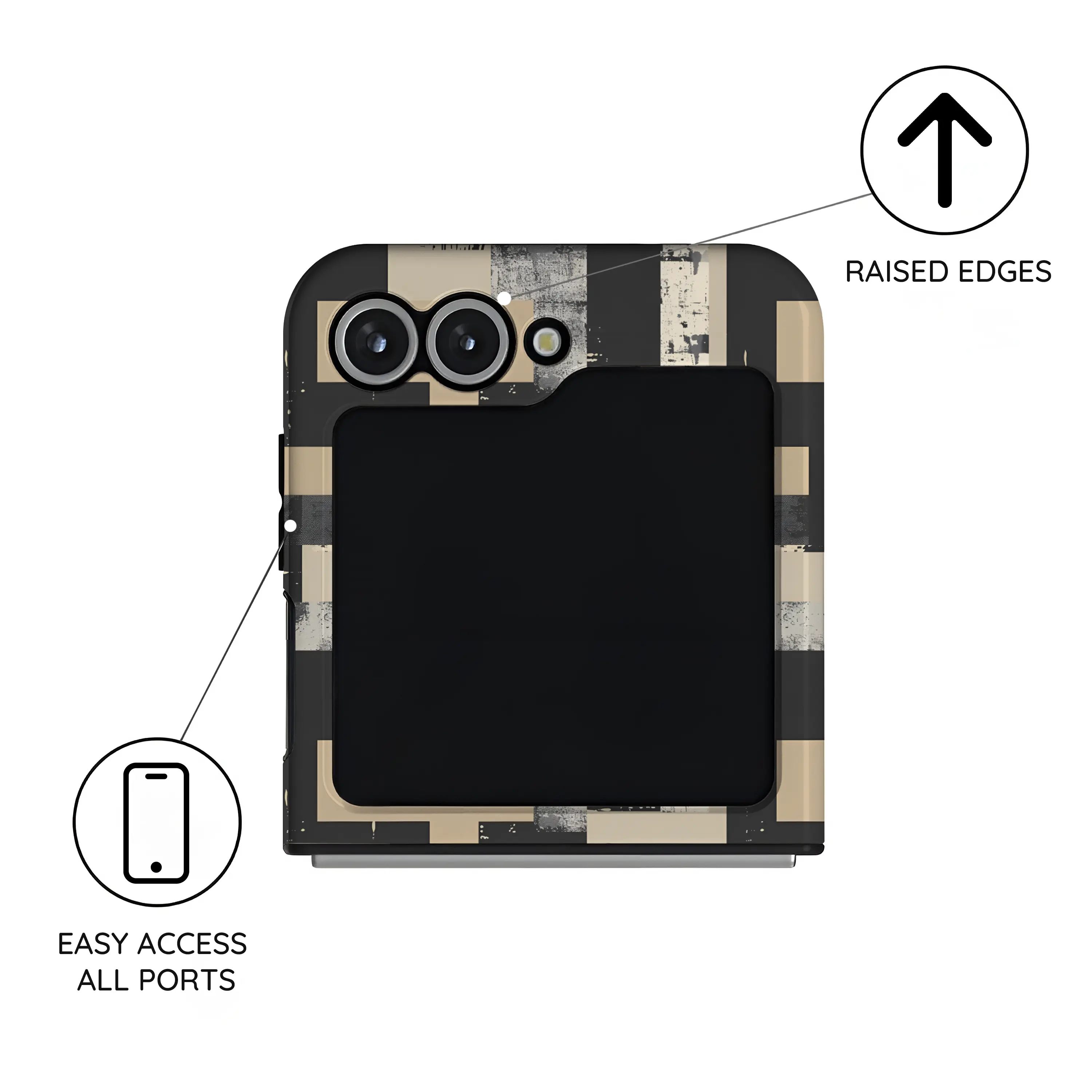 Brutal Geometry - Samsung Galaxy Z Flip 6 Case