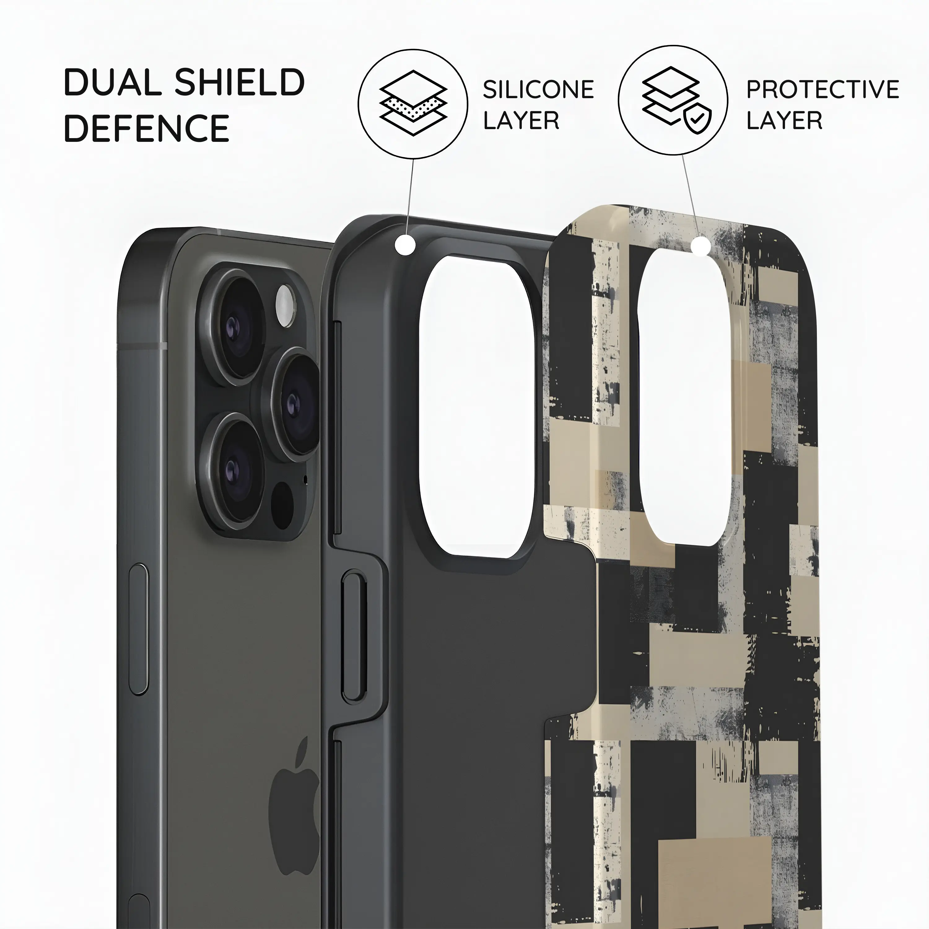 Brutal Geometry - iPhone 15 Pro Max Case