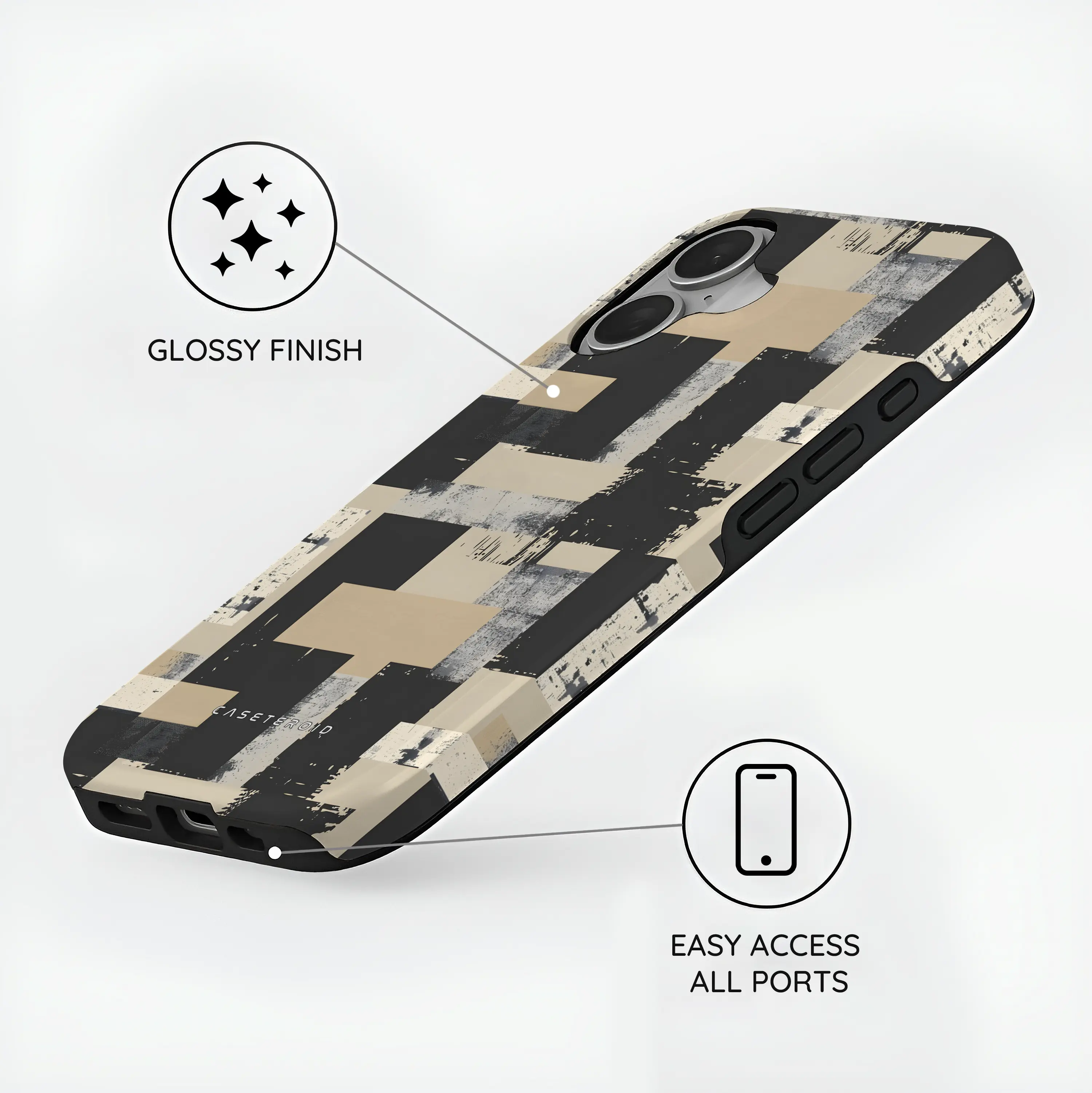 Brutal Geometry - iPhone 16 Case