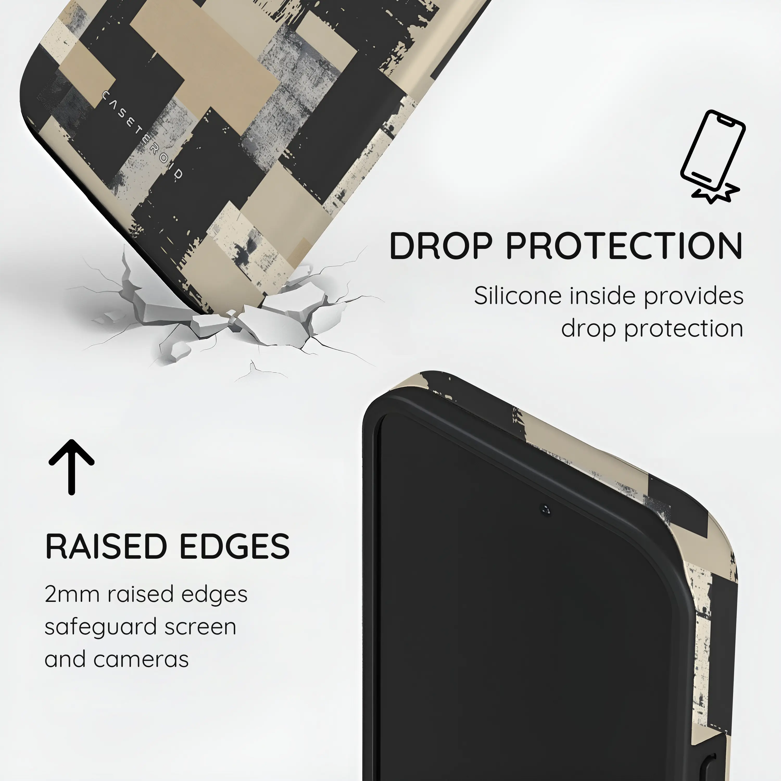 Brutal Geometry - iPhone 15 Case