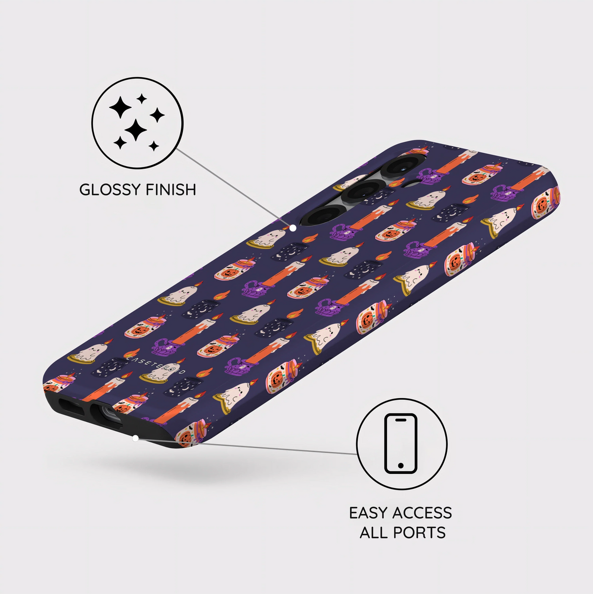Candlelit Boo - Samsung Galaxy S25 Case