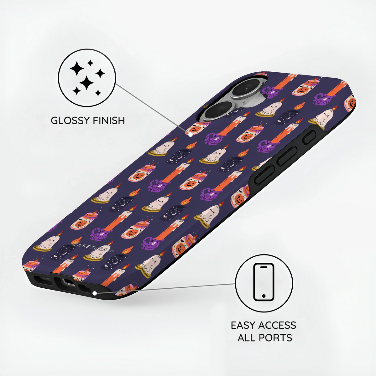 Candlelit Boo - iPhone 16 Case
