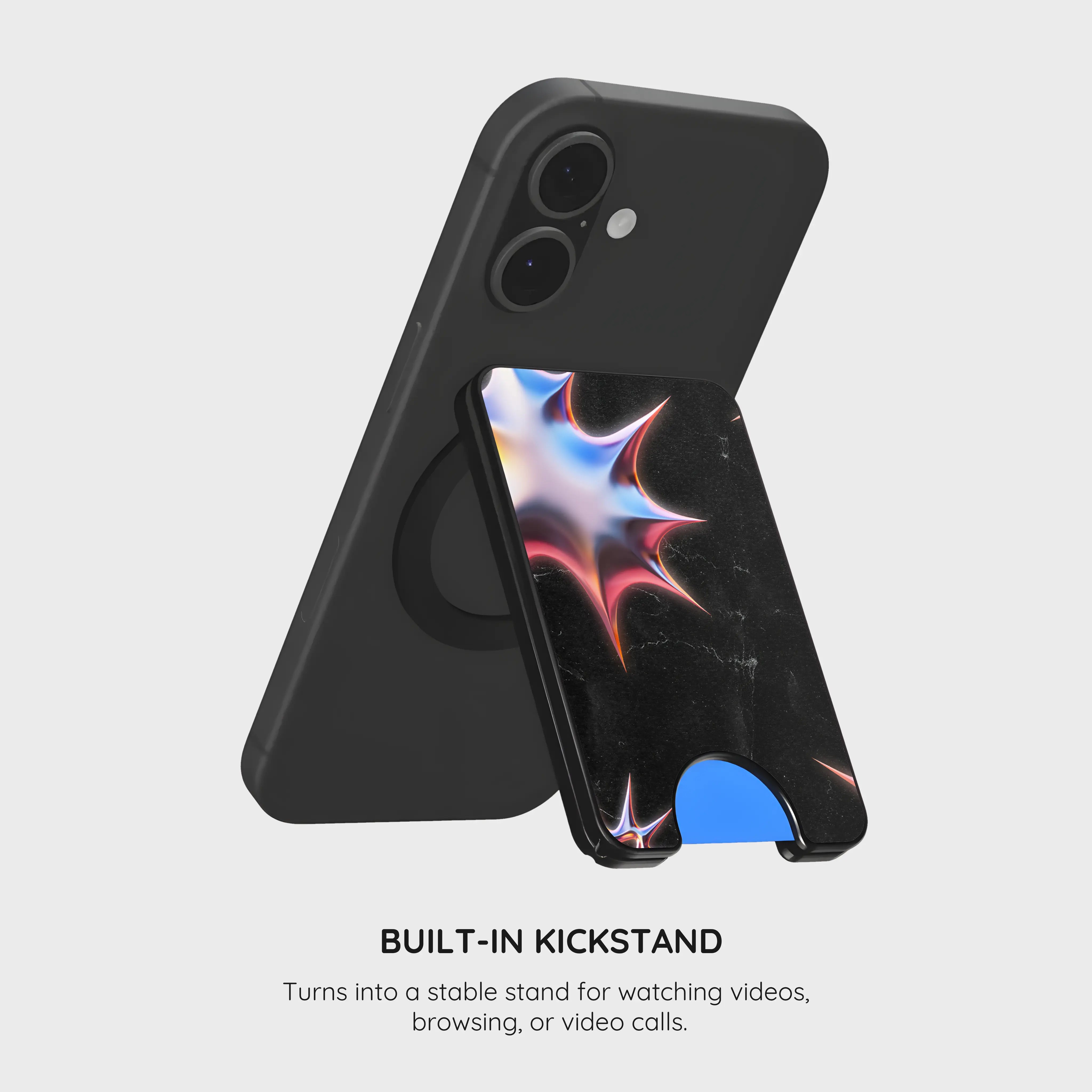 Celestial Noir Galaxy - Magnetic Wallet & Stand