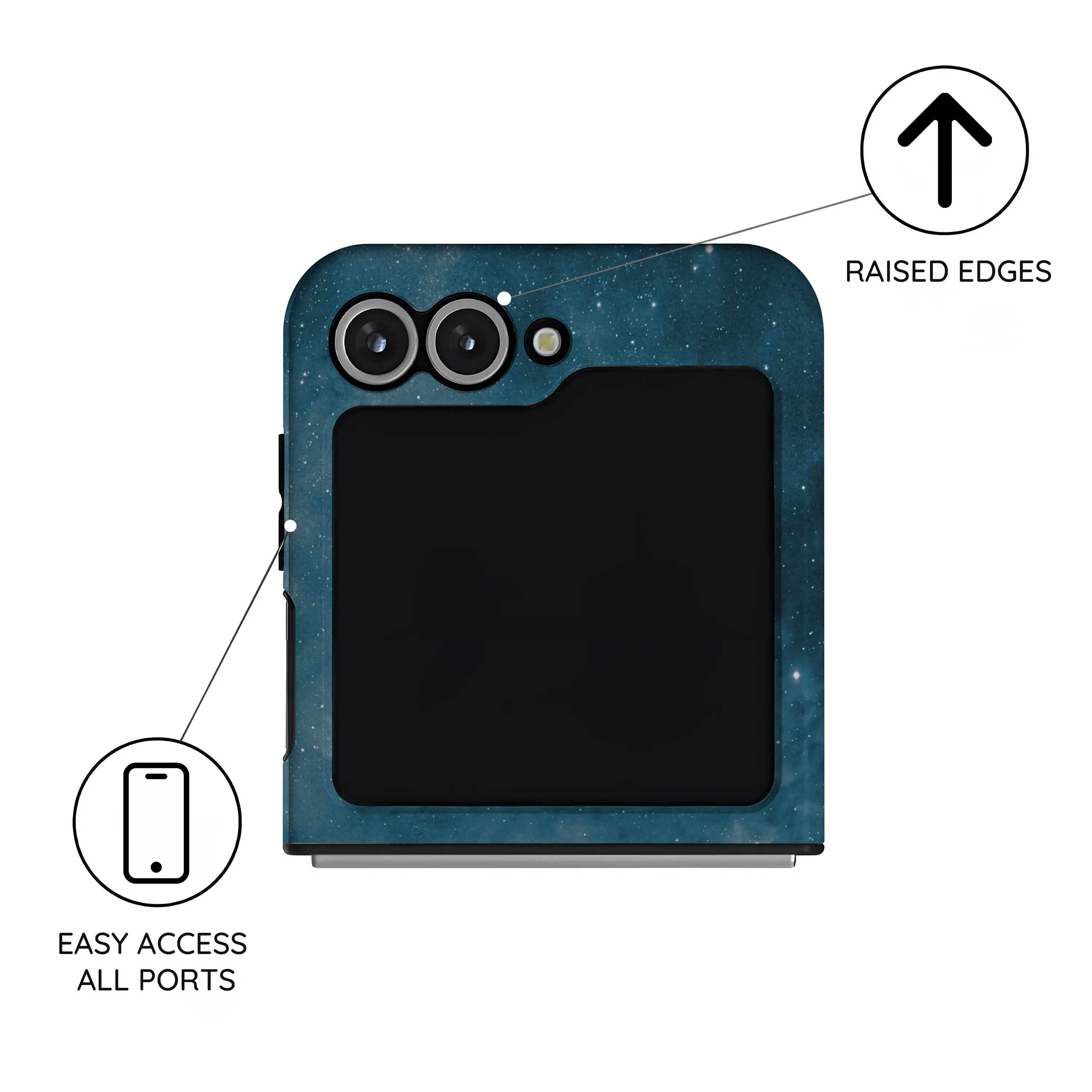 Celestial Frost - Samsung Galaxy Z Flip 6 Case