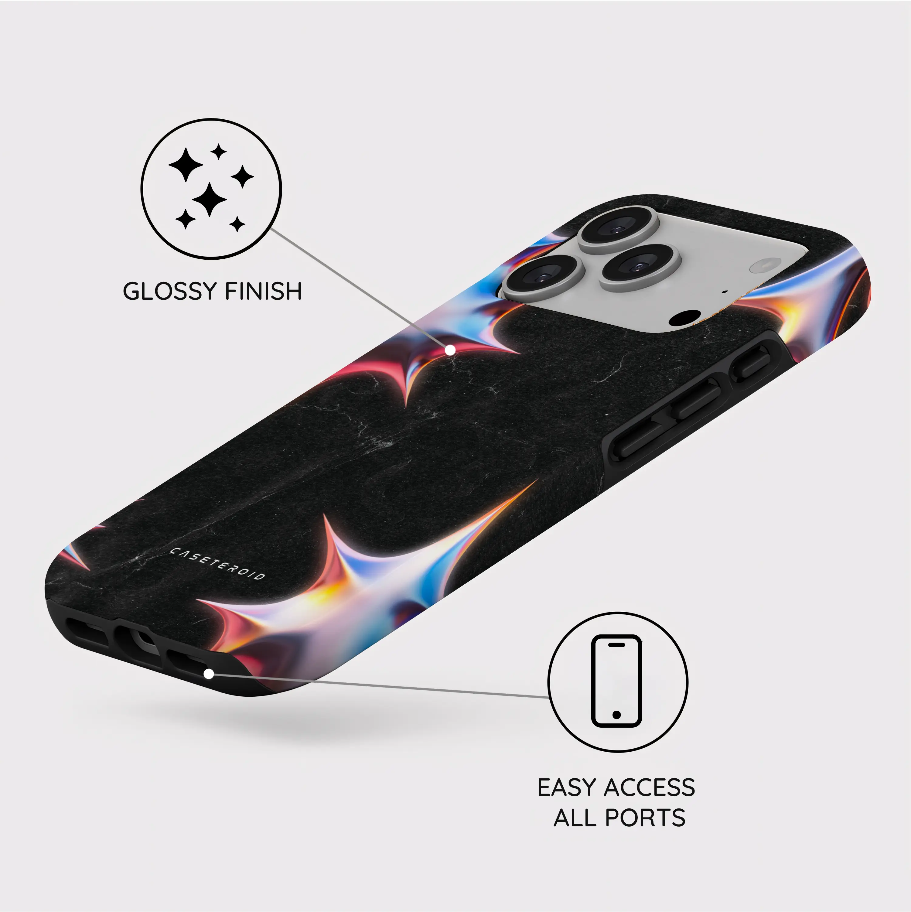 Celestial Noir Galaxy - iPhone 17 Pro Case