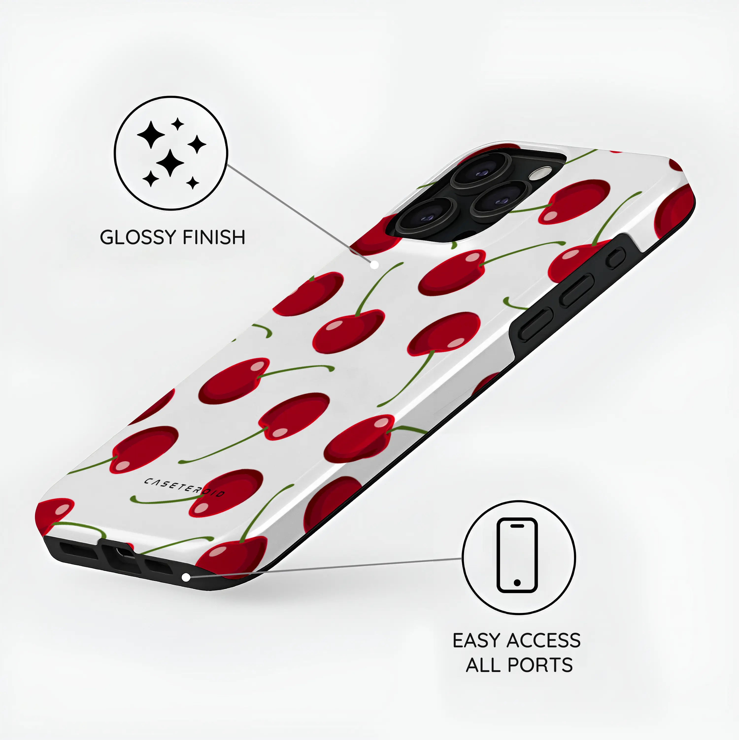 Cherry Crush - iPhone 15 Pro Max Case