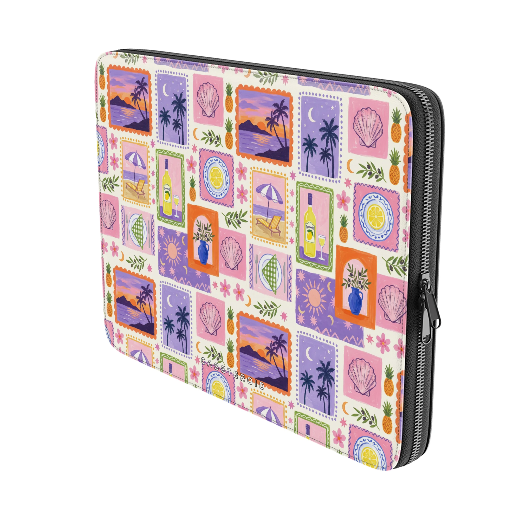 Coastal Memories Laptop Sleeve_White_Black_01_Laptop Sleeve 1.psd_1.webp
