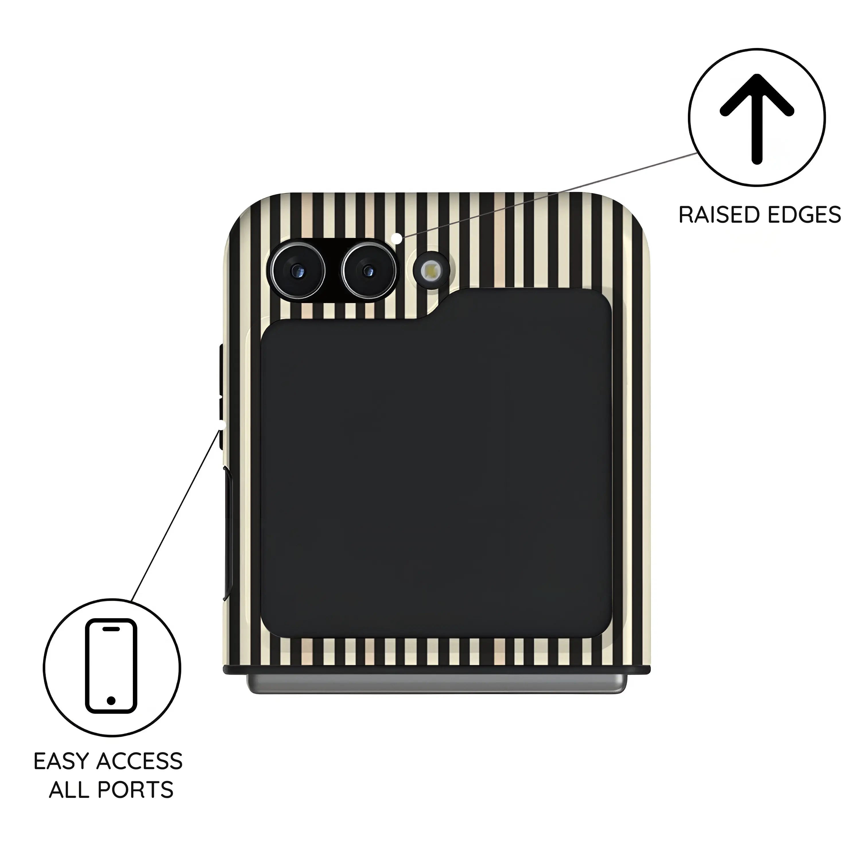 Code Stripe - Samsung Galaxy Z Flip 5 Case