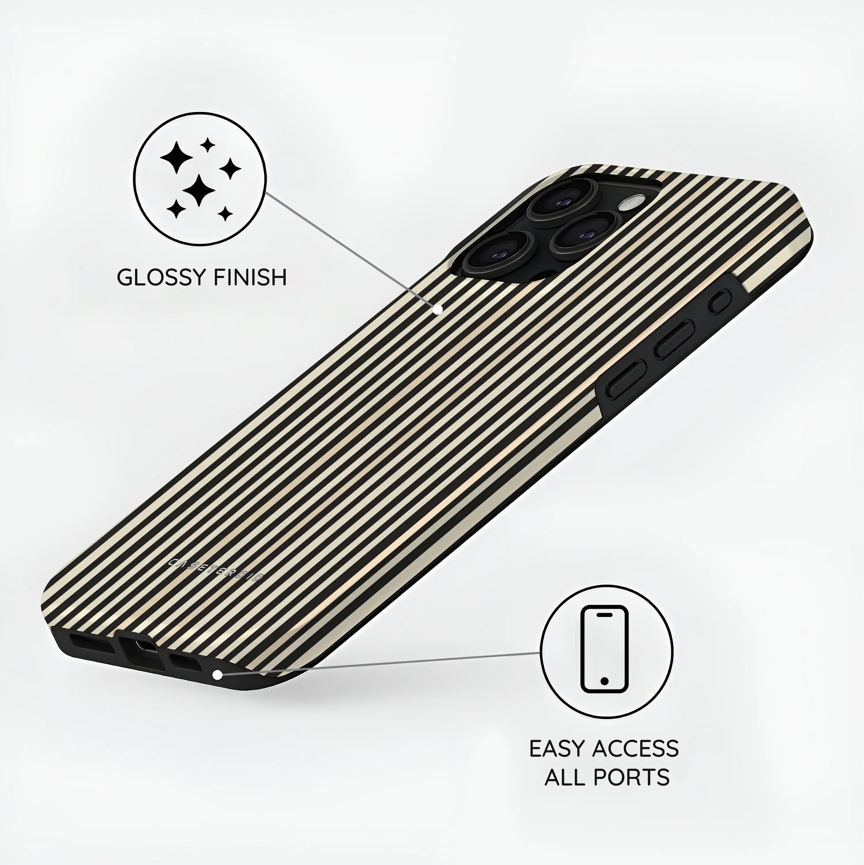 Code Stripe - iPhone 15 Pro Case