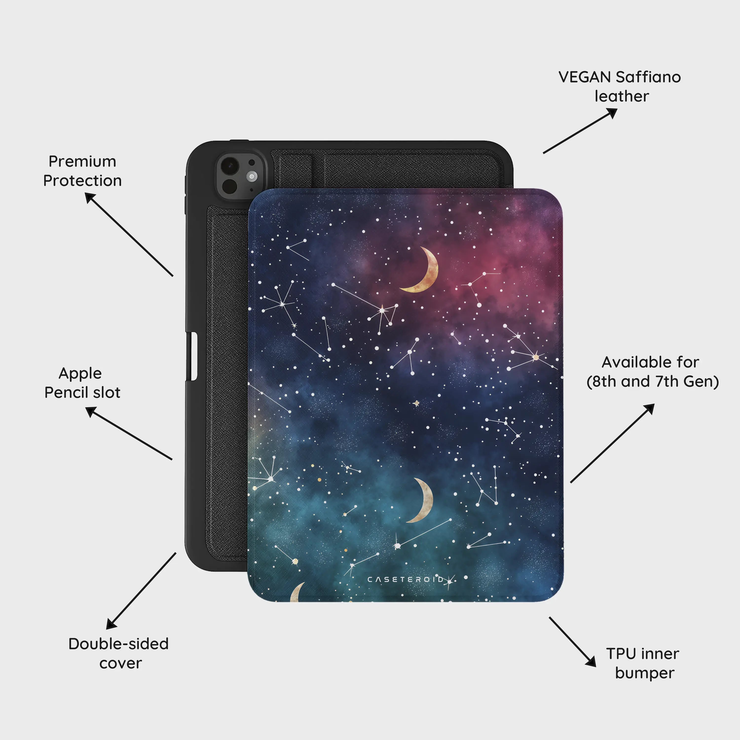 Cosmic Moonlit Pattern - iPad Pro 11 (8th/7th Gen) Case
