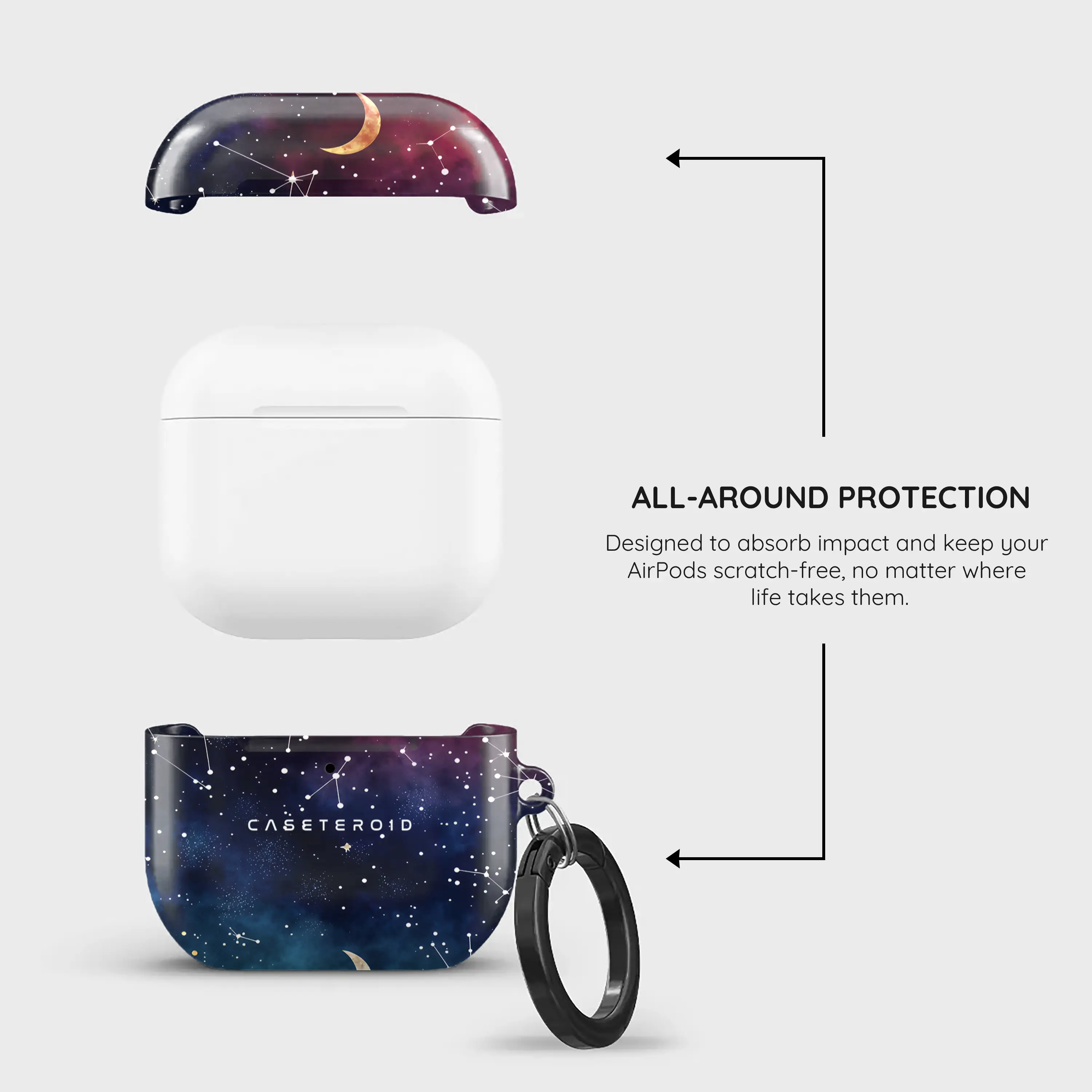 Cosmic Moonlit Pattern - AirPods 4 Case