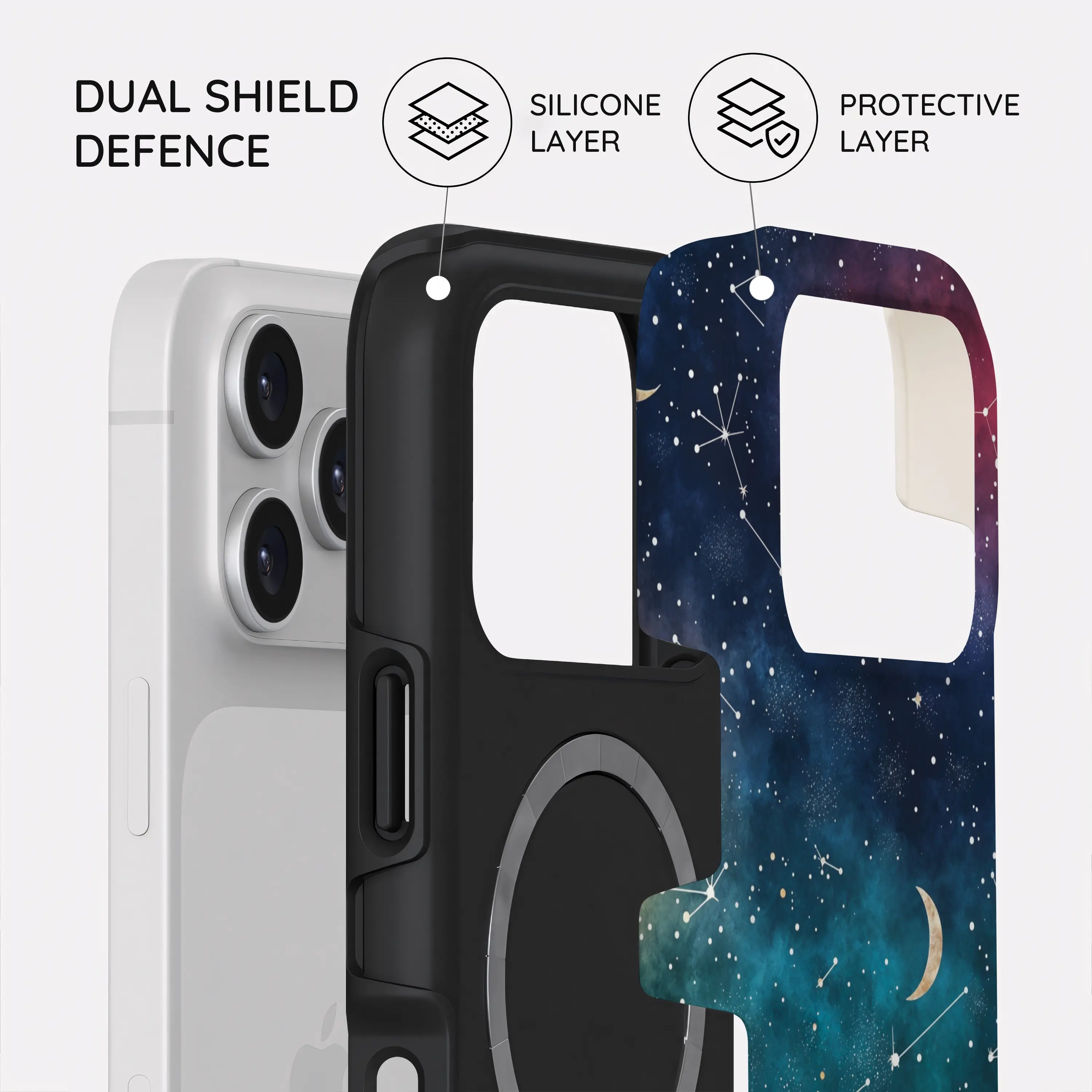 Cosmic Moonlit Pattern - iPhone 17 Pro Case