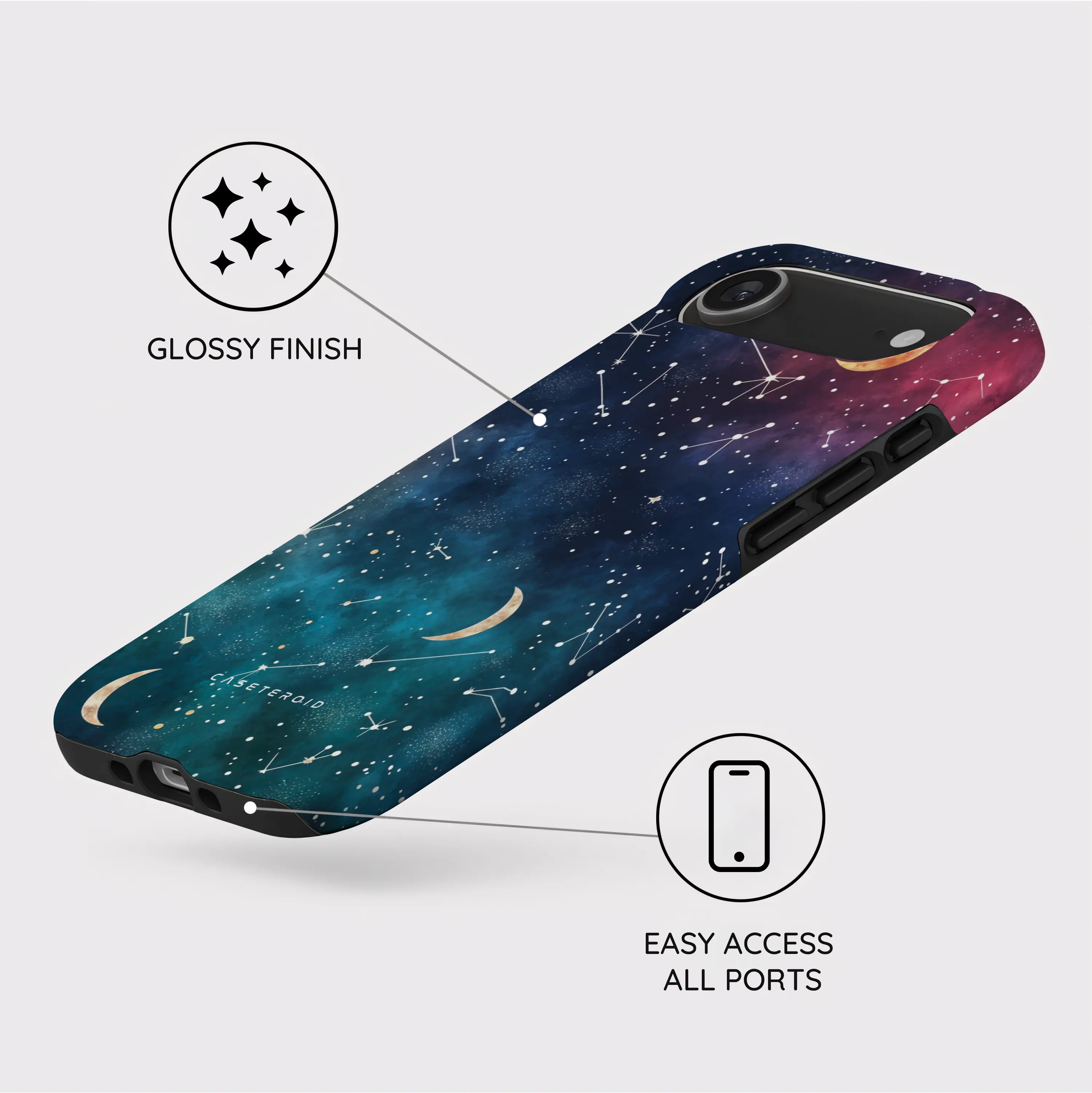 Cosmic Moonlit Pattern - iPhone 17 Air Case