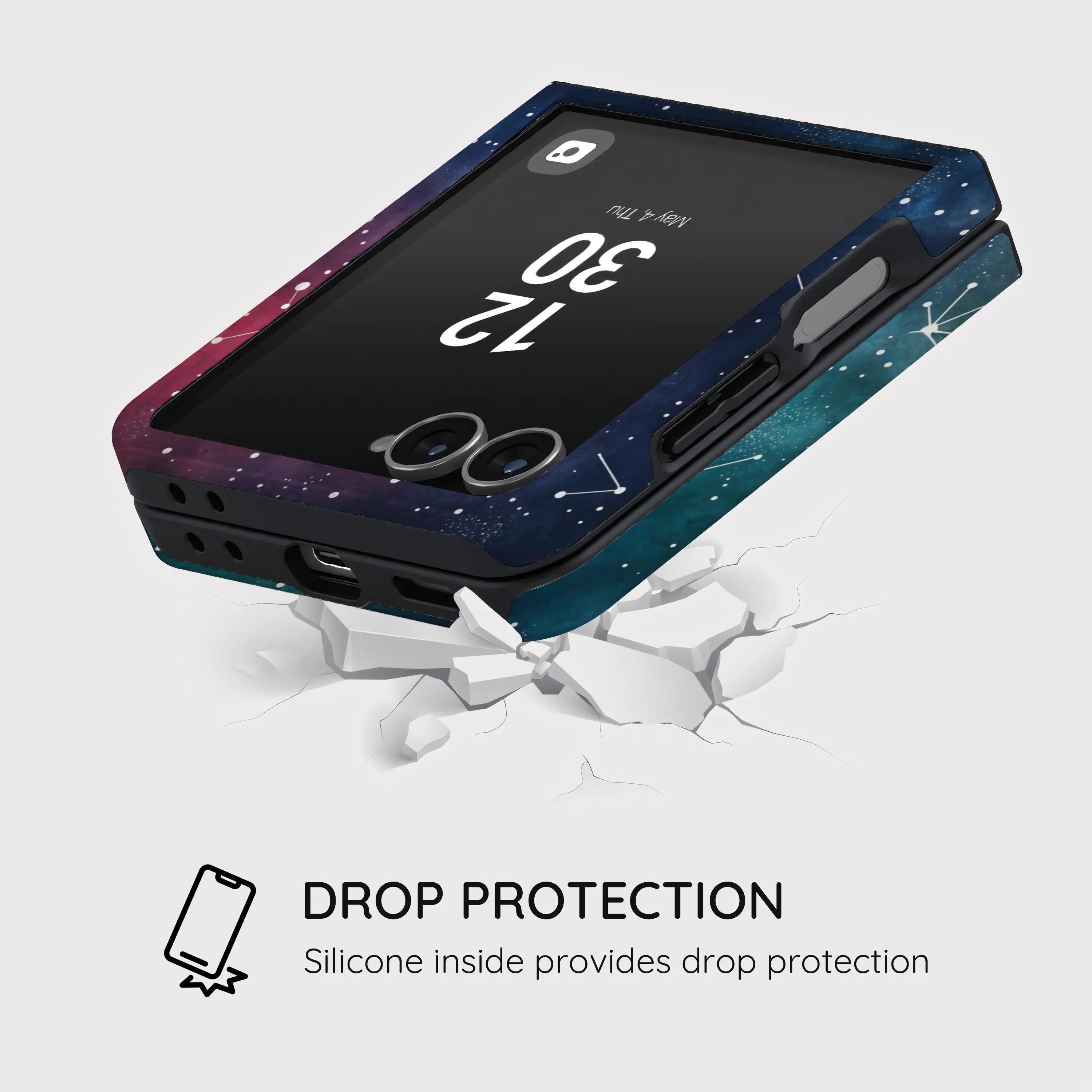 Cosmic Moonlit Pattern - Samsung Galaxy Z Flip 7 Case
