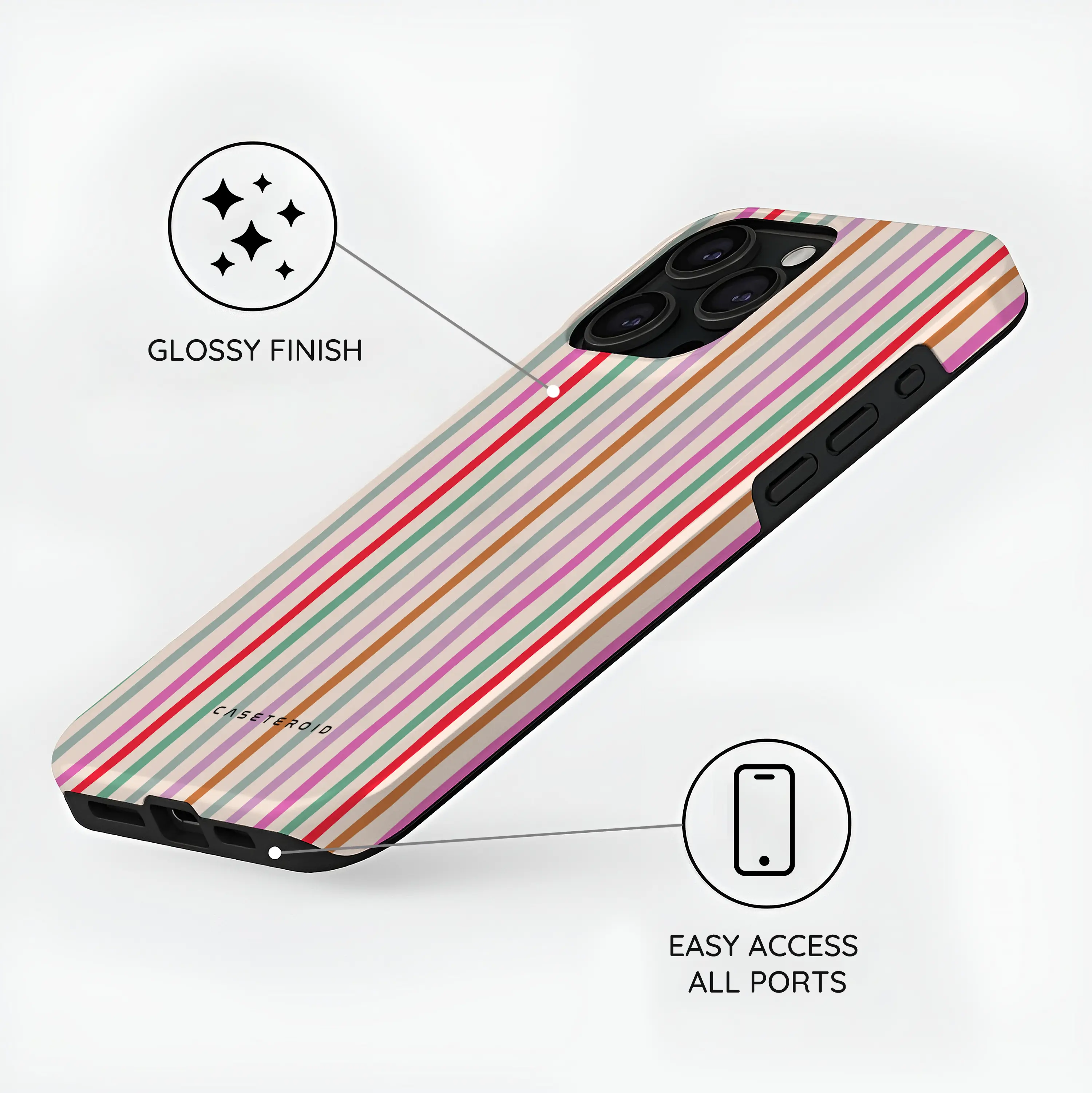 Daydream Stripes - iPhone 15 Pro Case