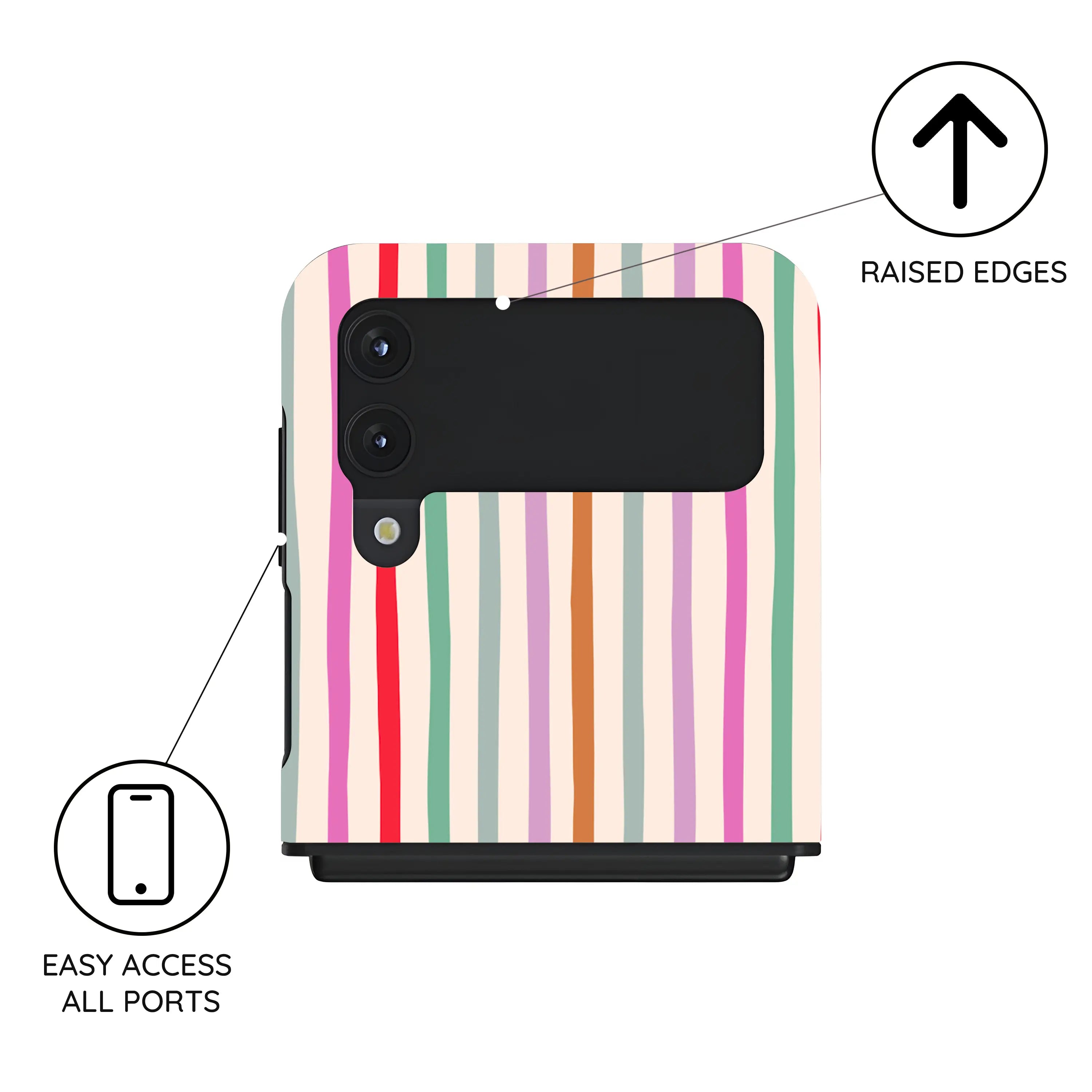 Daydream Stripes - Samsung Galaxy Z Flip 4 Case