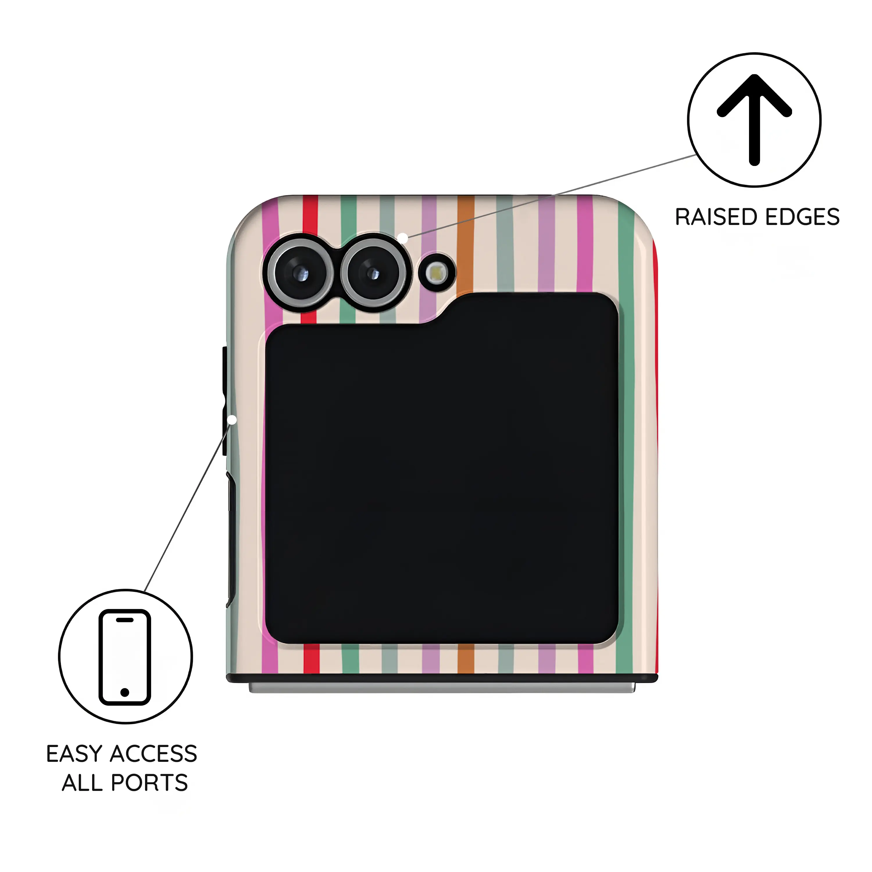 Daydream Stripes - Samsung Galaxy Z Flip 6 Case