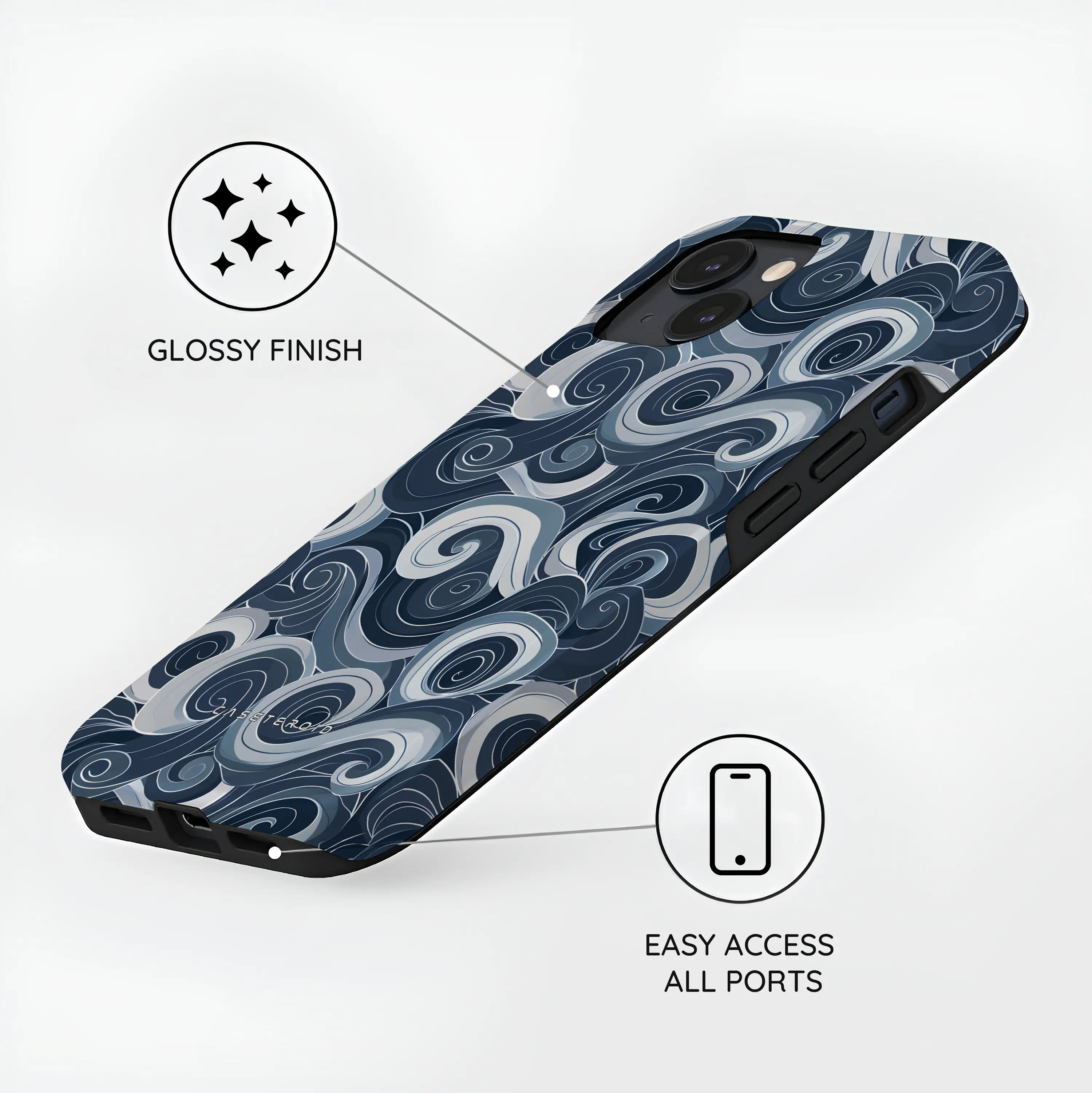 Deep Spiral - iPhone 15 Case