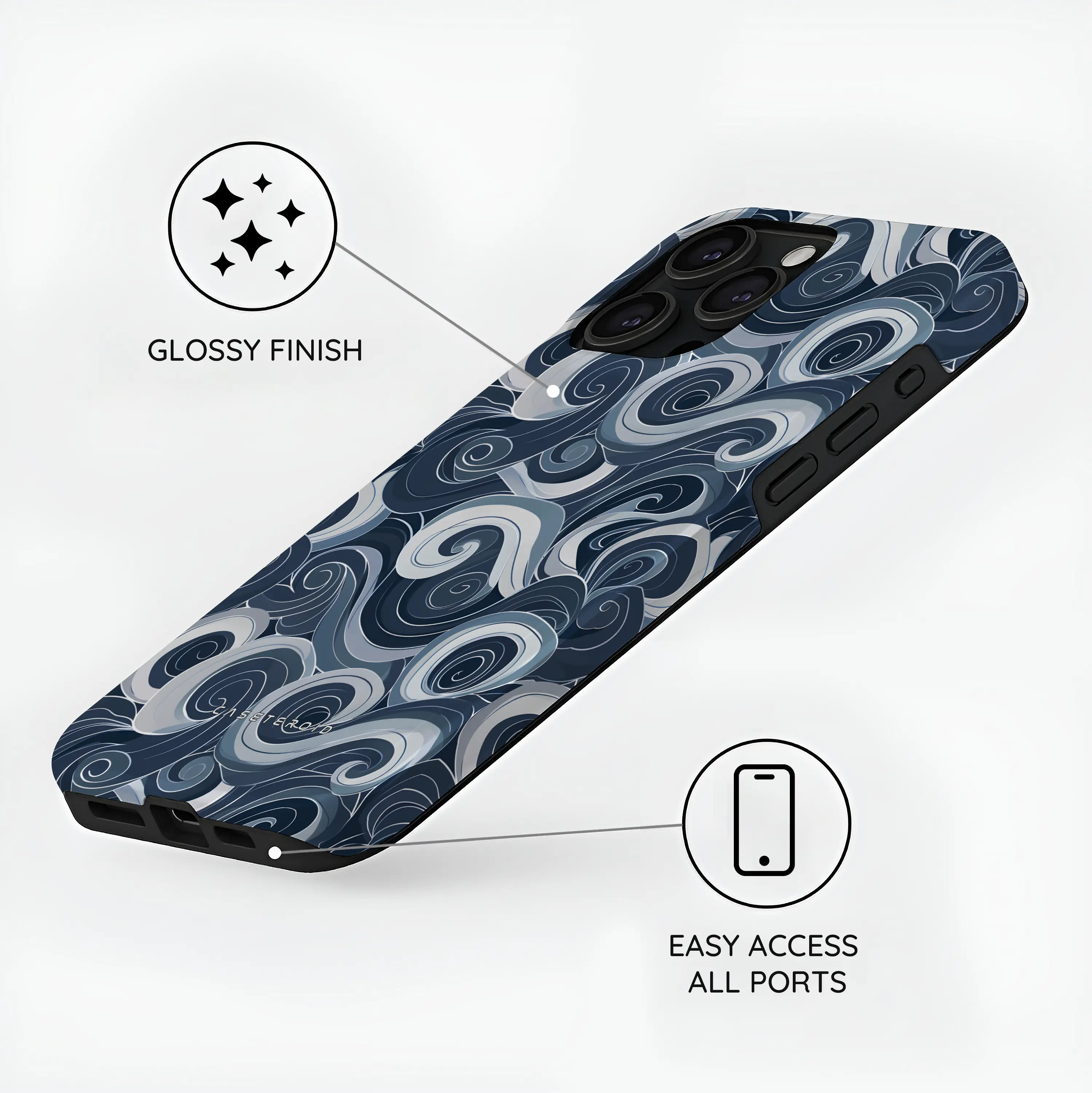 Deep Spiral - iPhone 15 Pro Case
