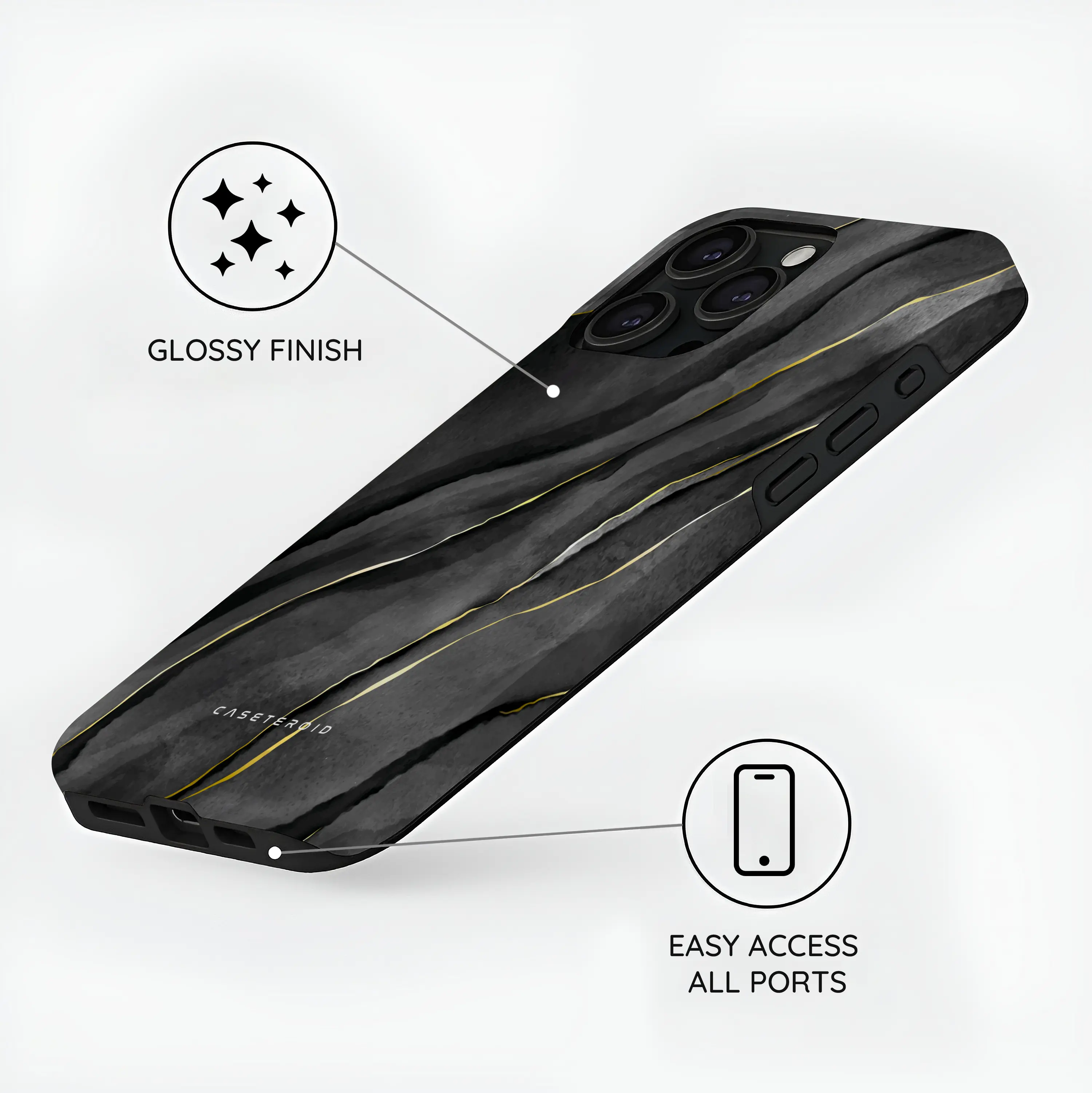 Eclipse Elegance - iPhone 15 Pro Case