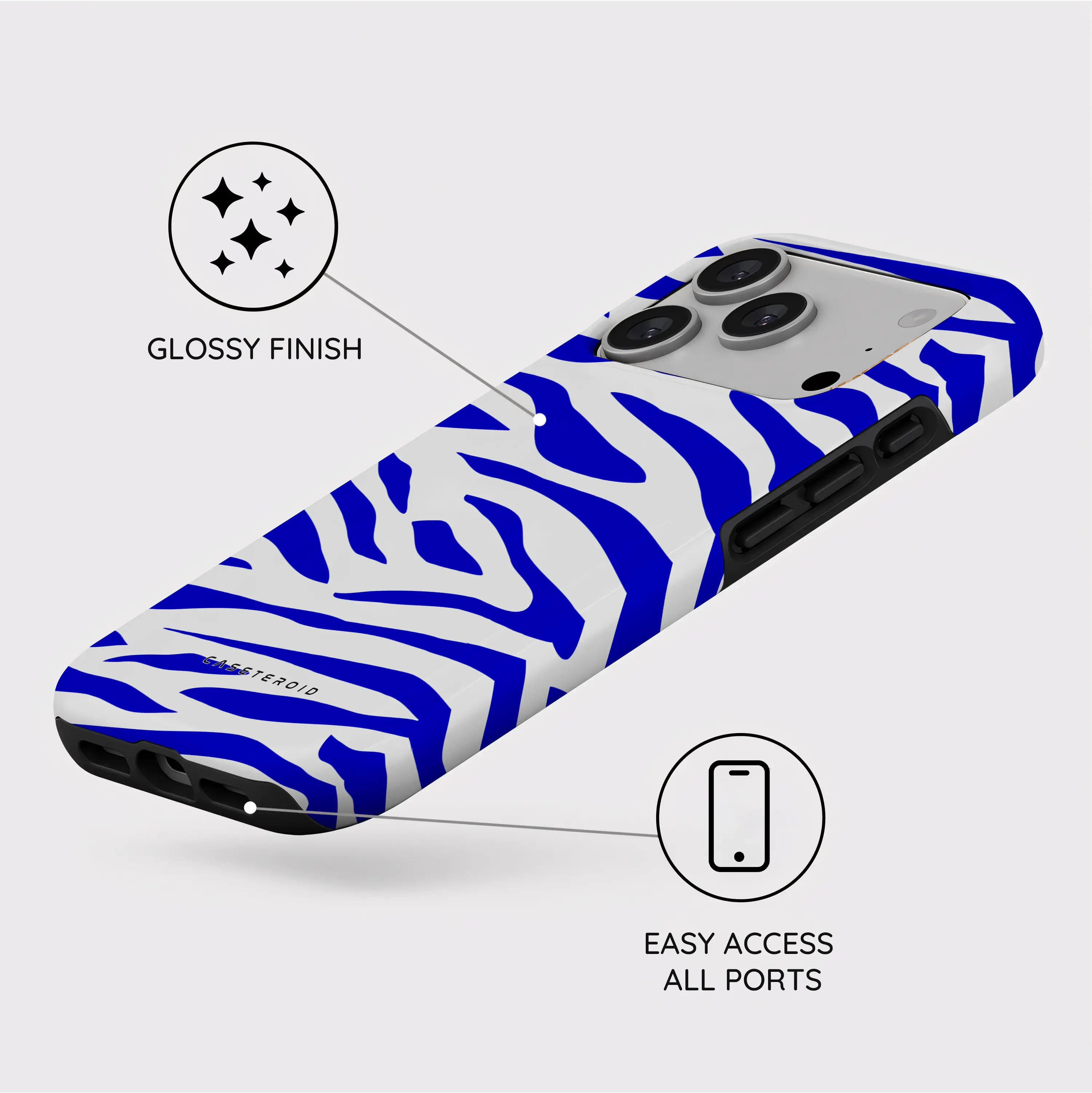 Electric Zebra - iPhone 17 Pro Case