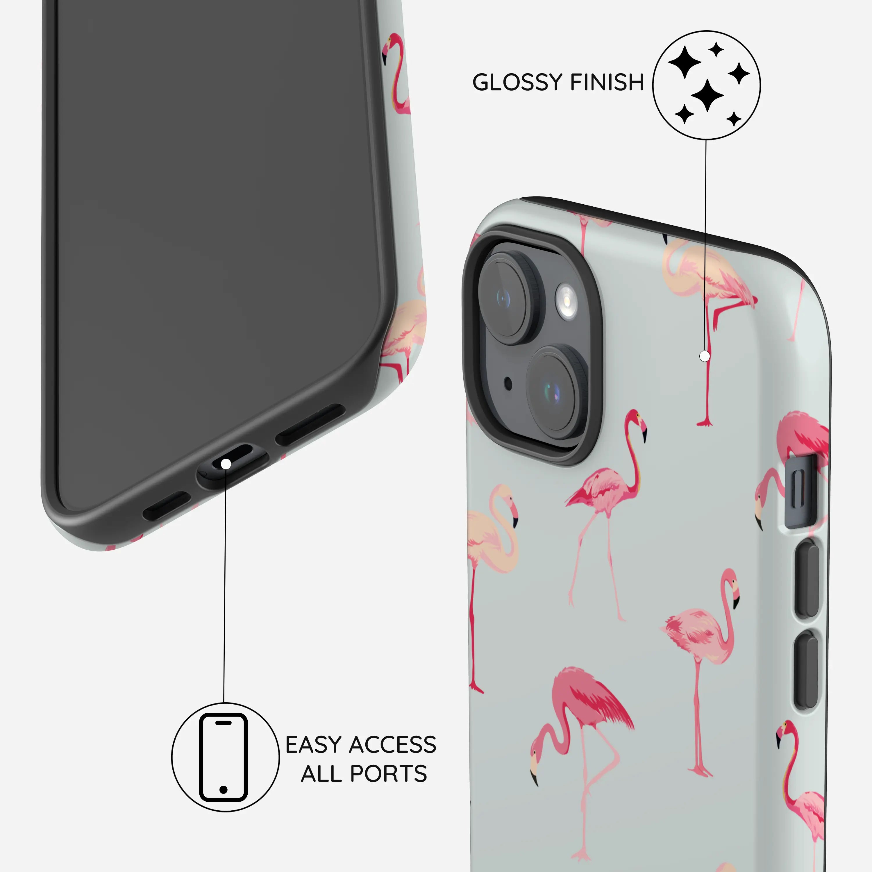 Flamingo - iPhone 15 Case