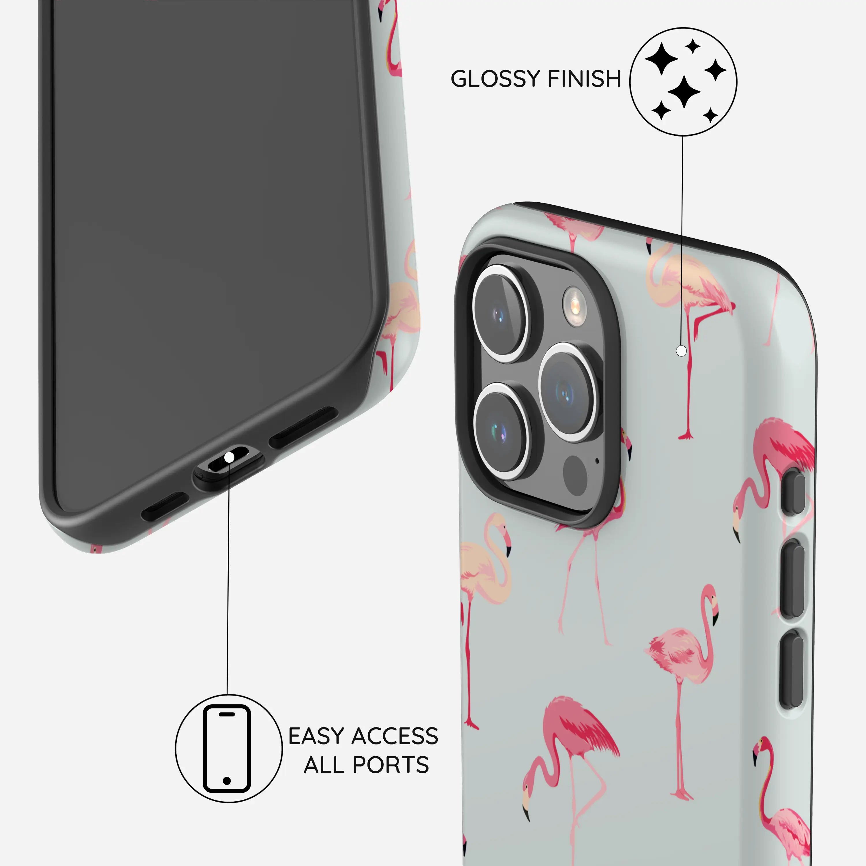 Flamingo - iPhone 15 Pro Case