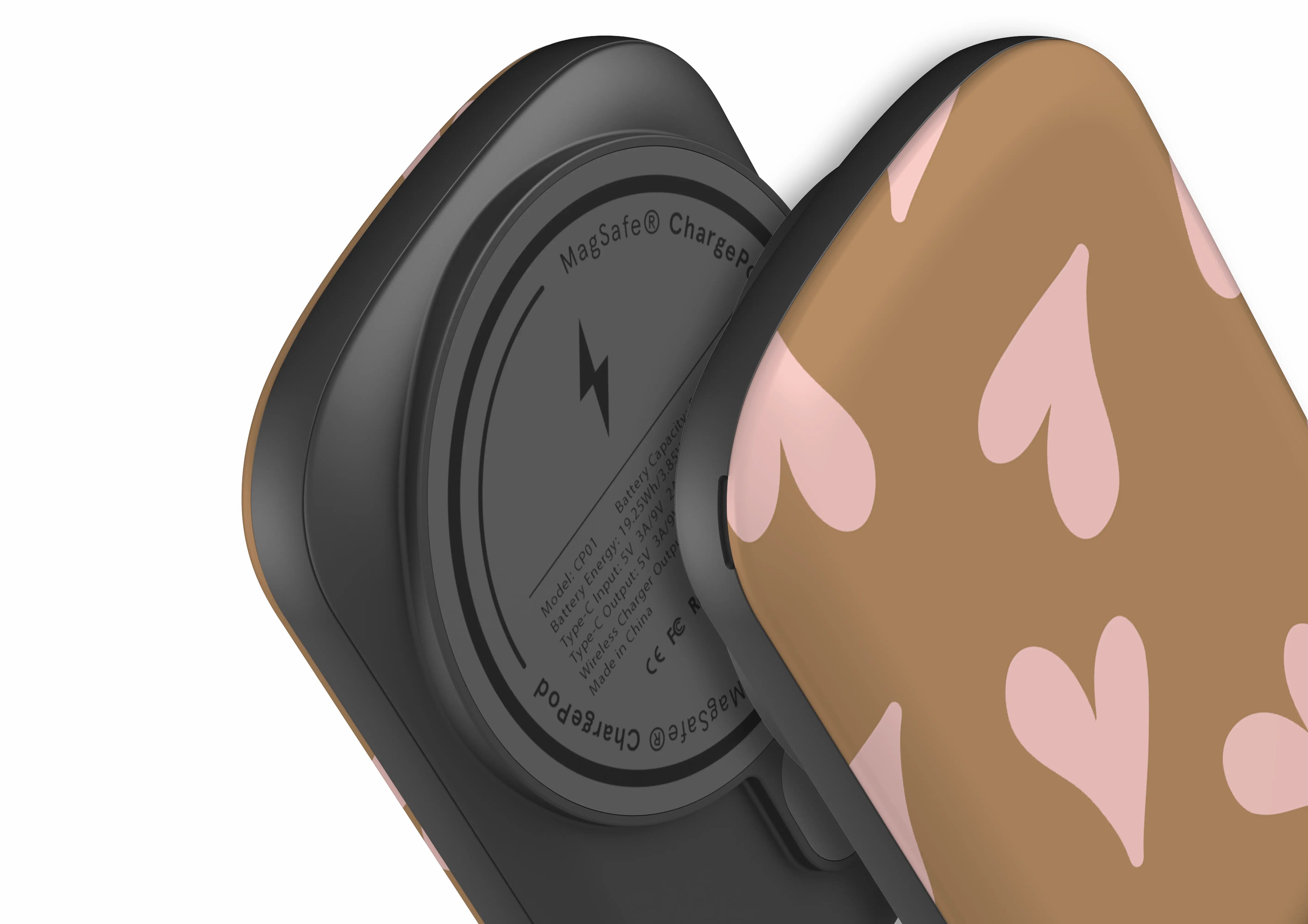 Sandy Hearts - ChargePod MagSafe Power Bank