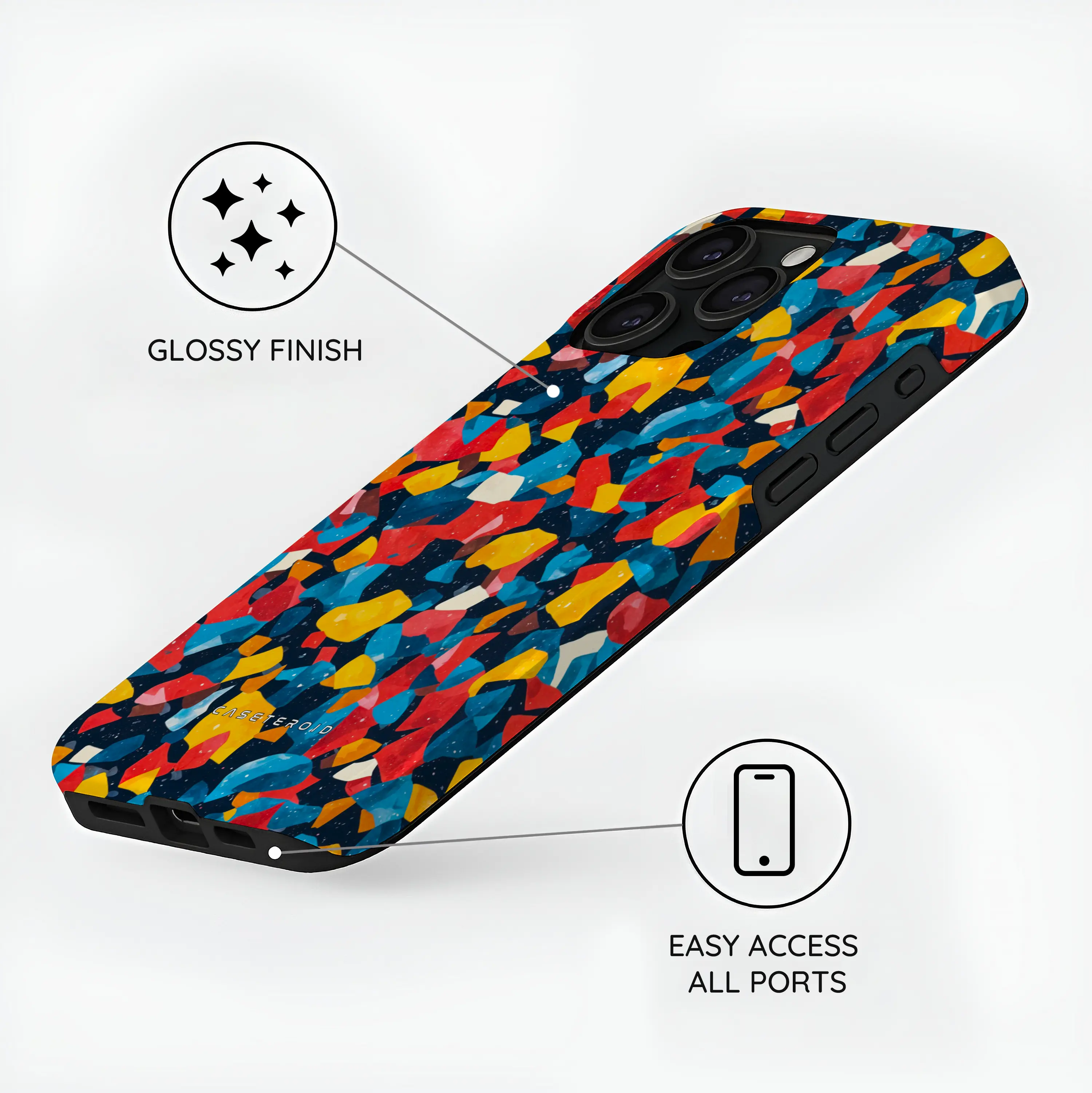 Galactic Confetti - iPhone 15 Pro Max Case