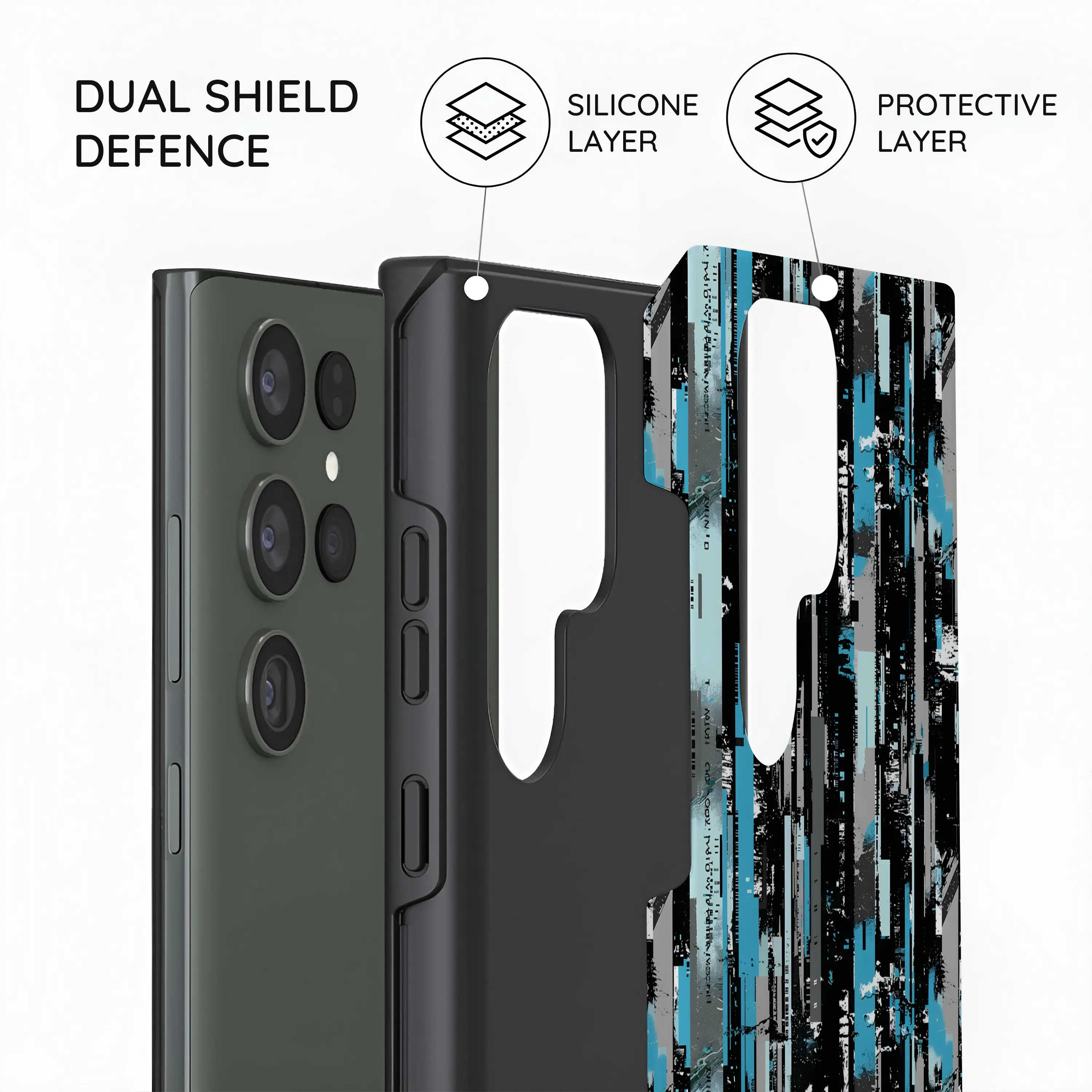 Glitch Matrix - Samsung Galaxy S23 Ultra Case