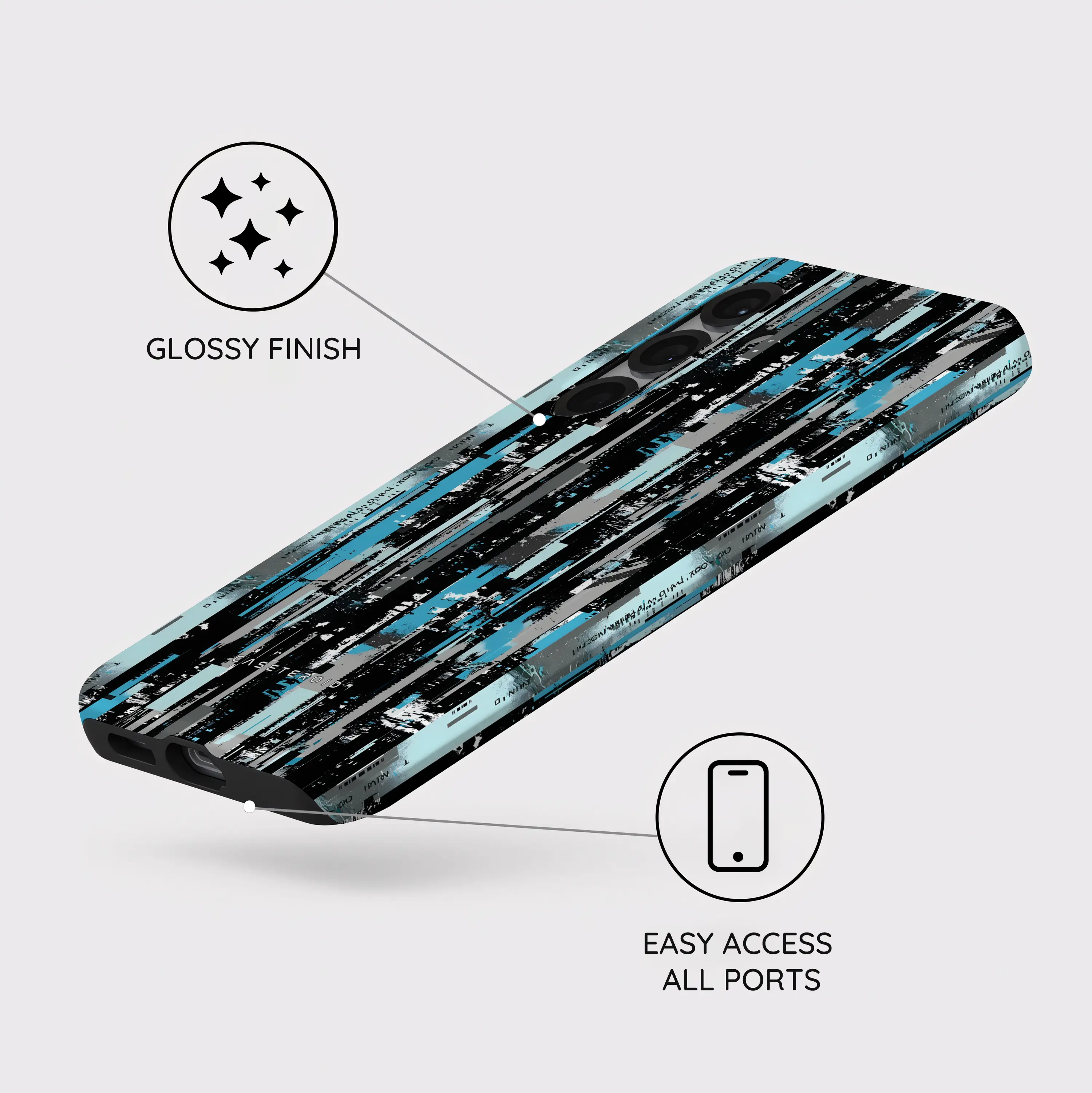 Glitch Matrix - Samsung Galaxy S25 Case