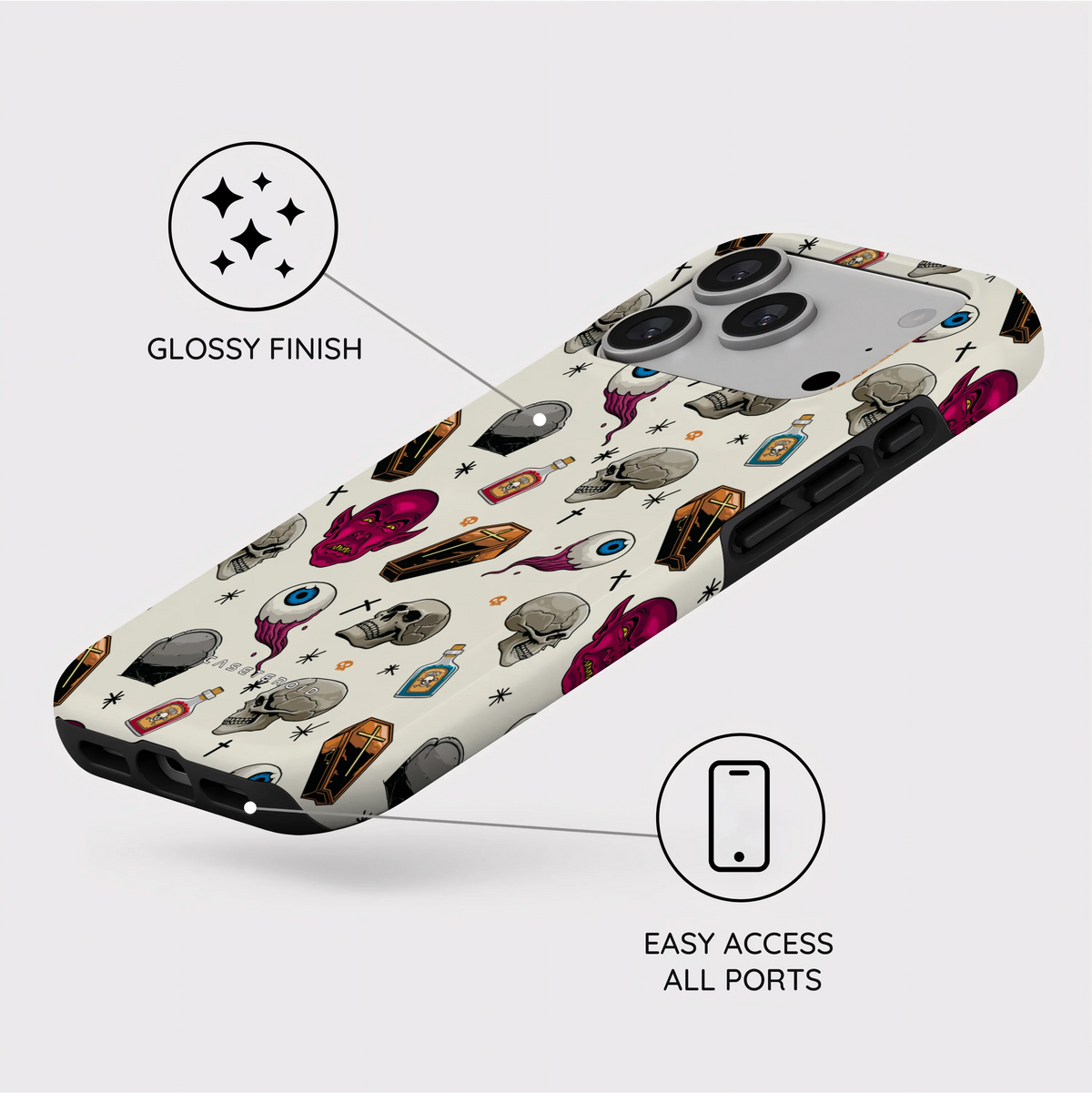 Graveyard Flash - iPhone 18 Pro Case