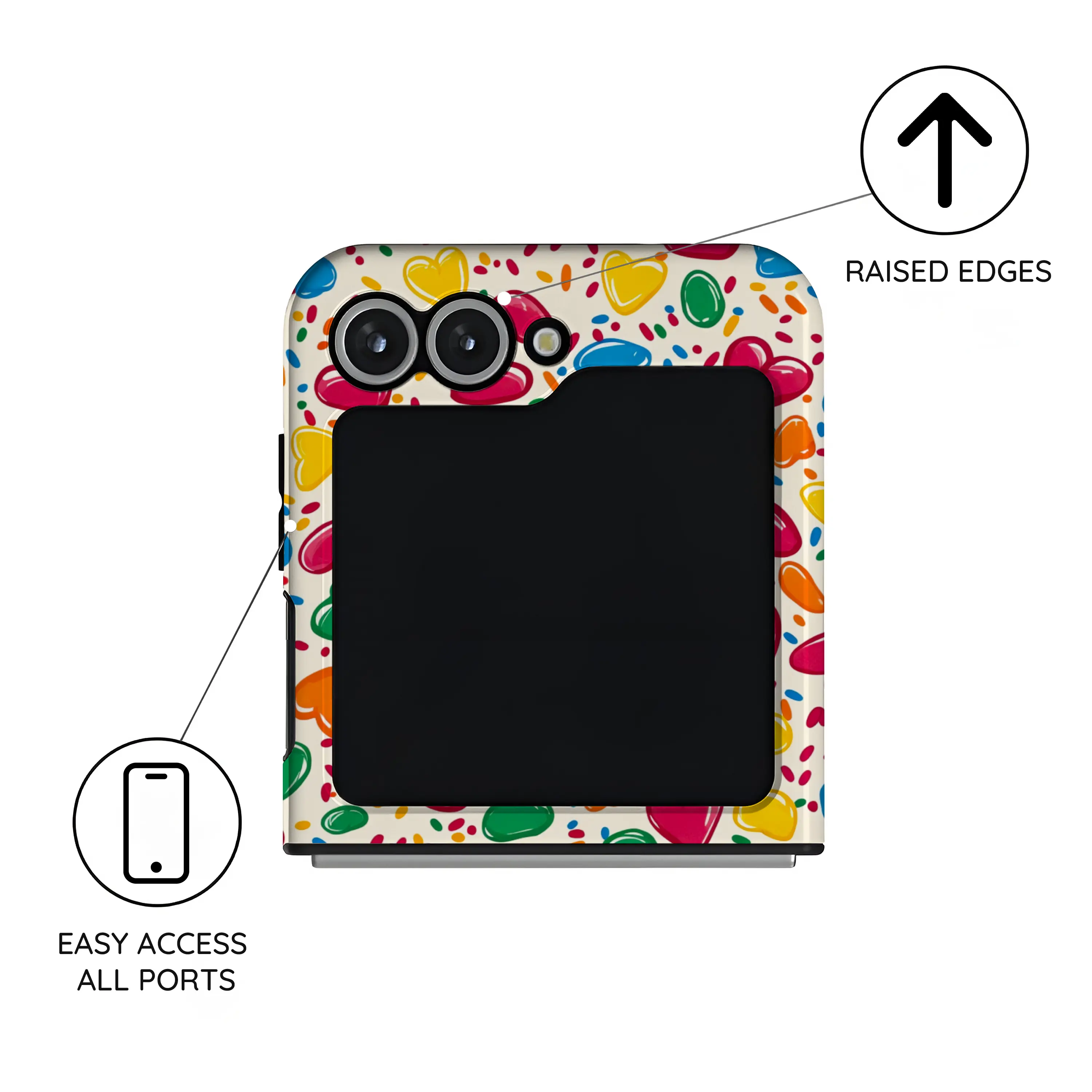 Heartful Treats - Samsung Galaxy Z Flip 6 Case