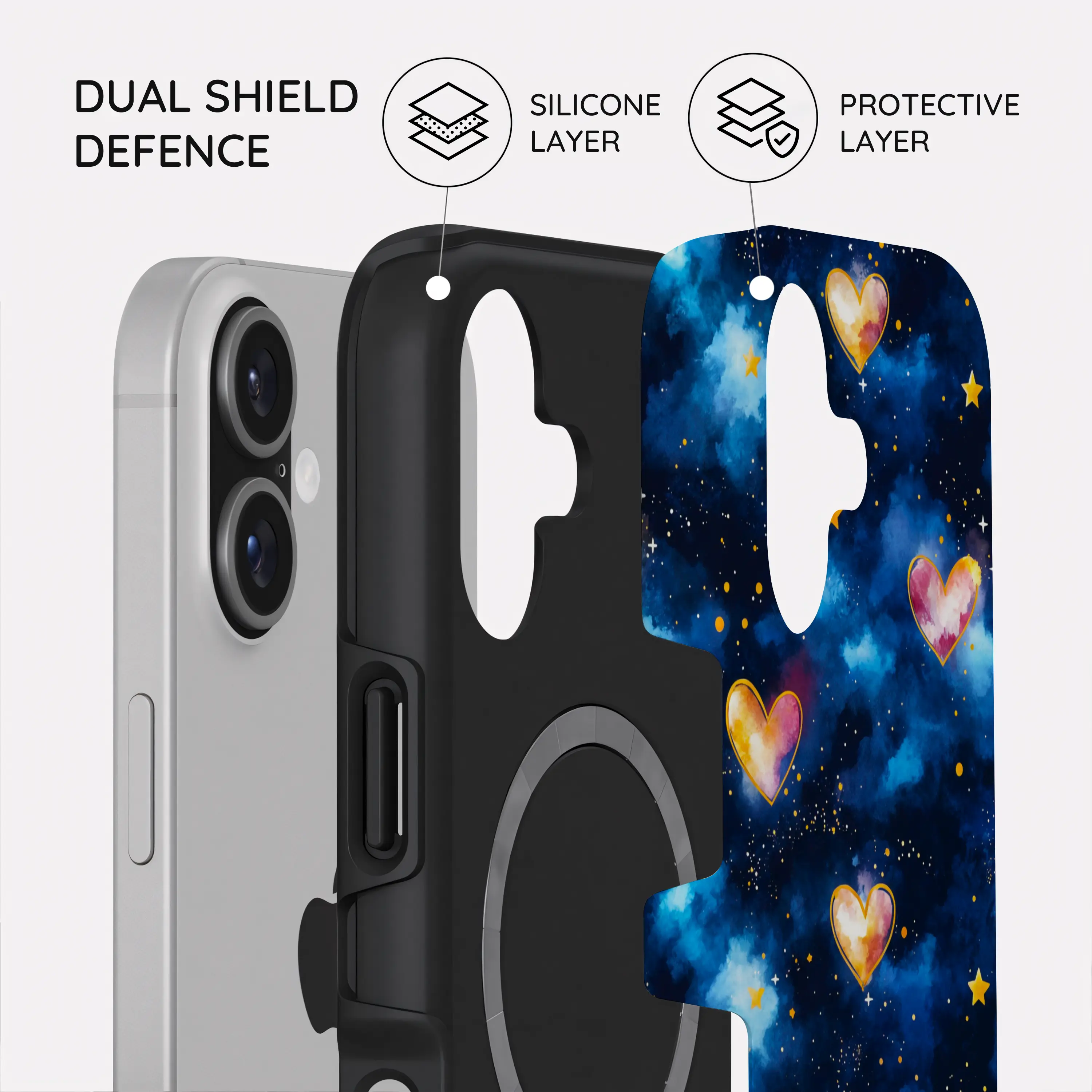 Hearts of the Cosmos - iPhone 17 Case